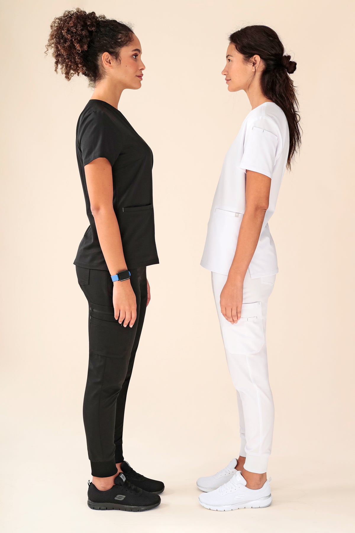 KAERE broek dames - zoom met elastische boord en beenzak zwart