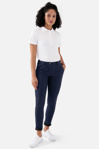 COMFY FLEX broek dames - chino stijl navy