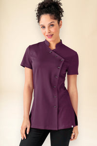 KAERE tuniek dames - asymetrische knoopsluiting pruimen