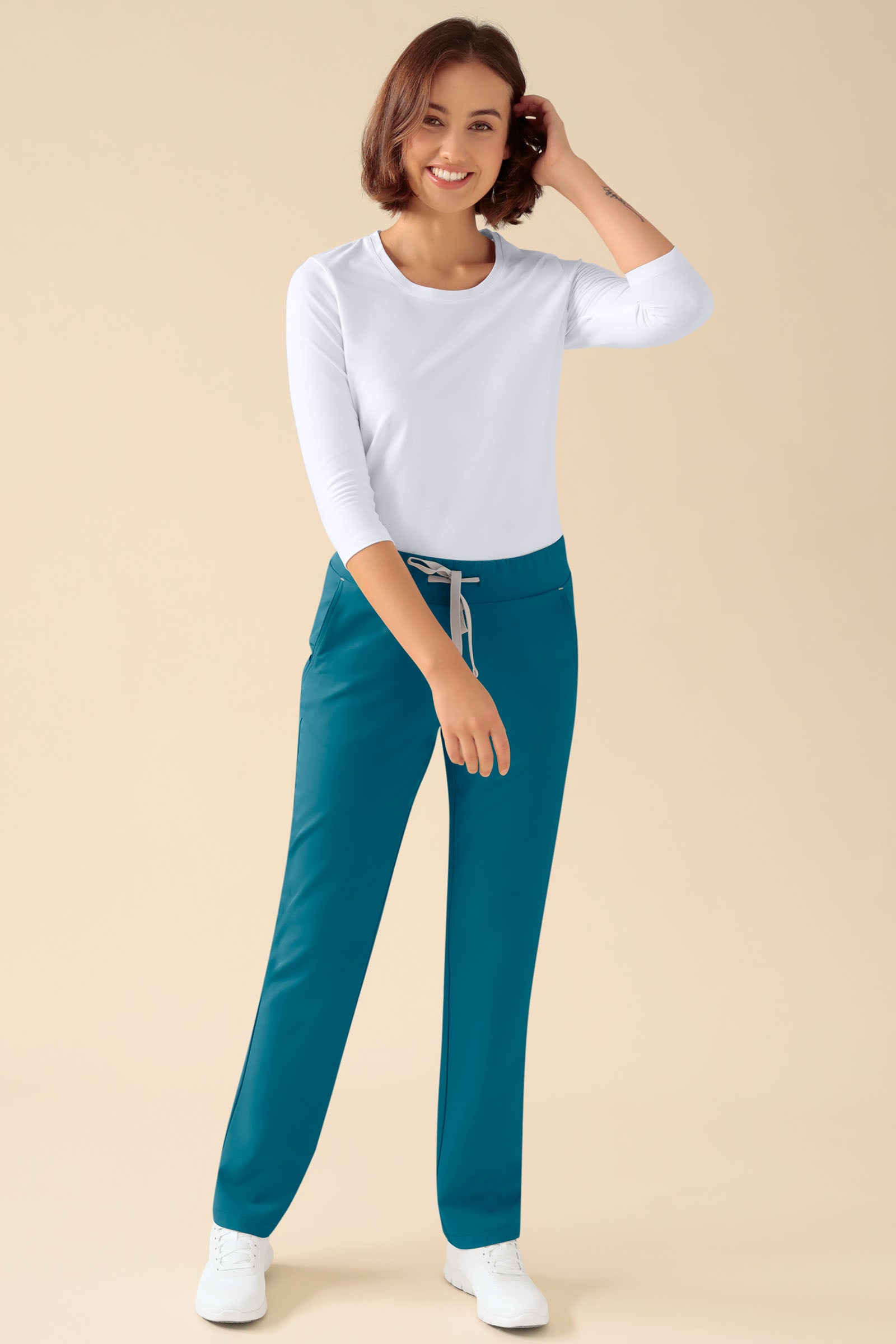 KAERE broek dames - zonder beenzak petrol