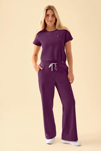 KAERE broek dames - wijd been pruimen