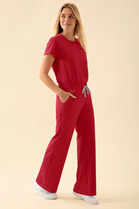 KAERE broek dames - wijd been rood