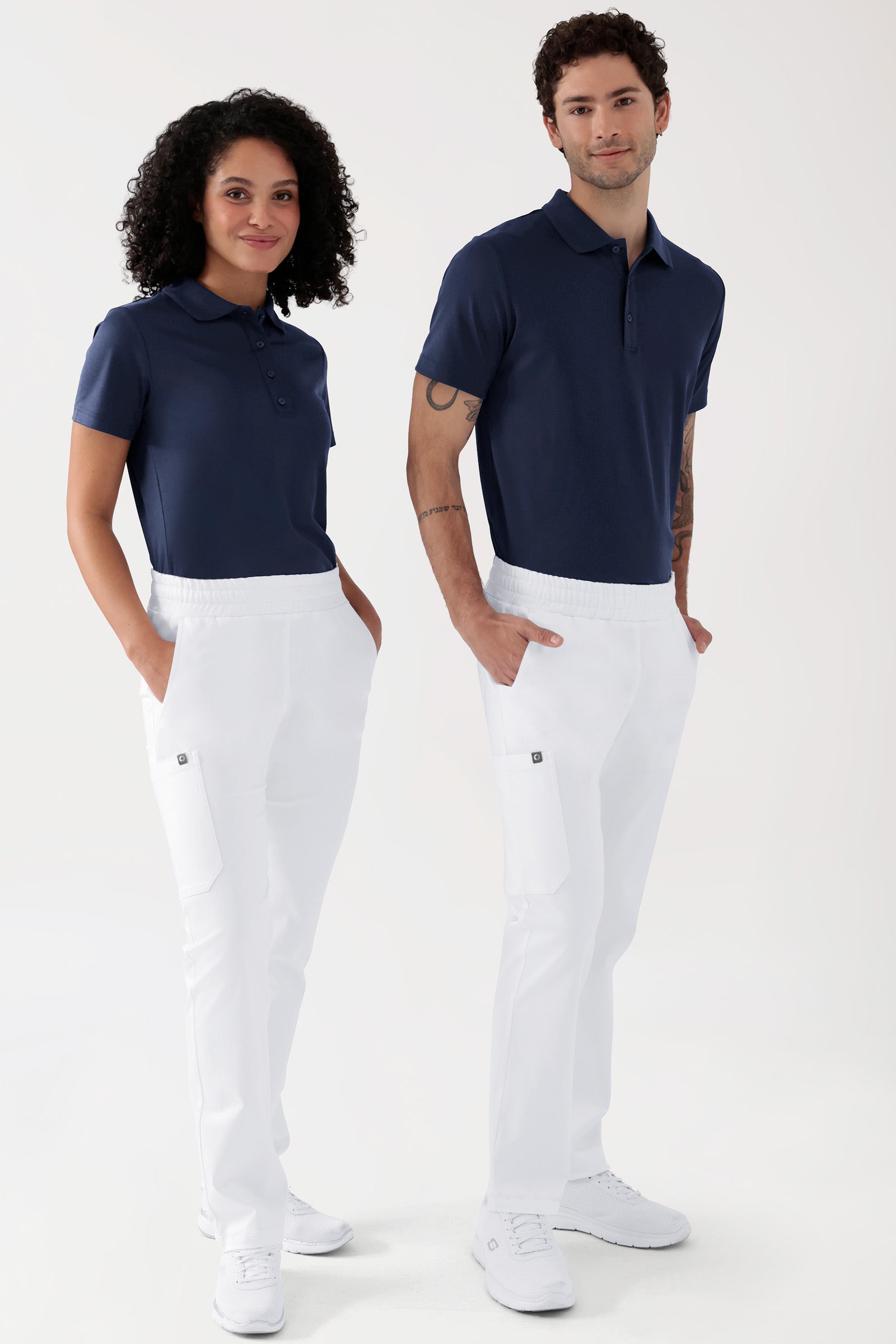 COMFY FLEX Stretch broek Unisex - 1/1 Lengte wit
