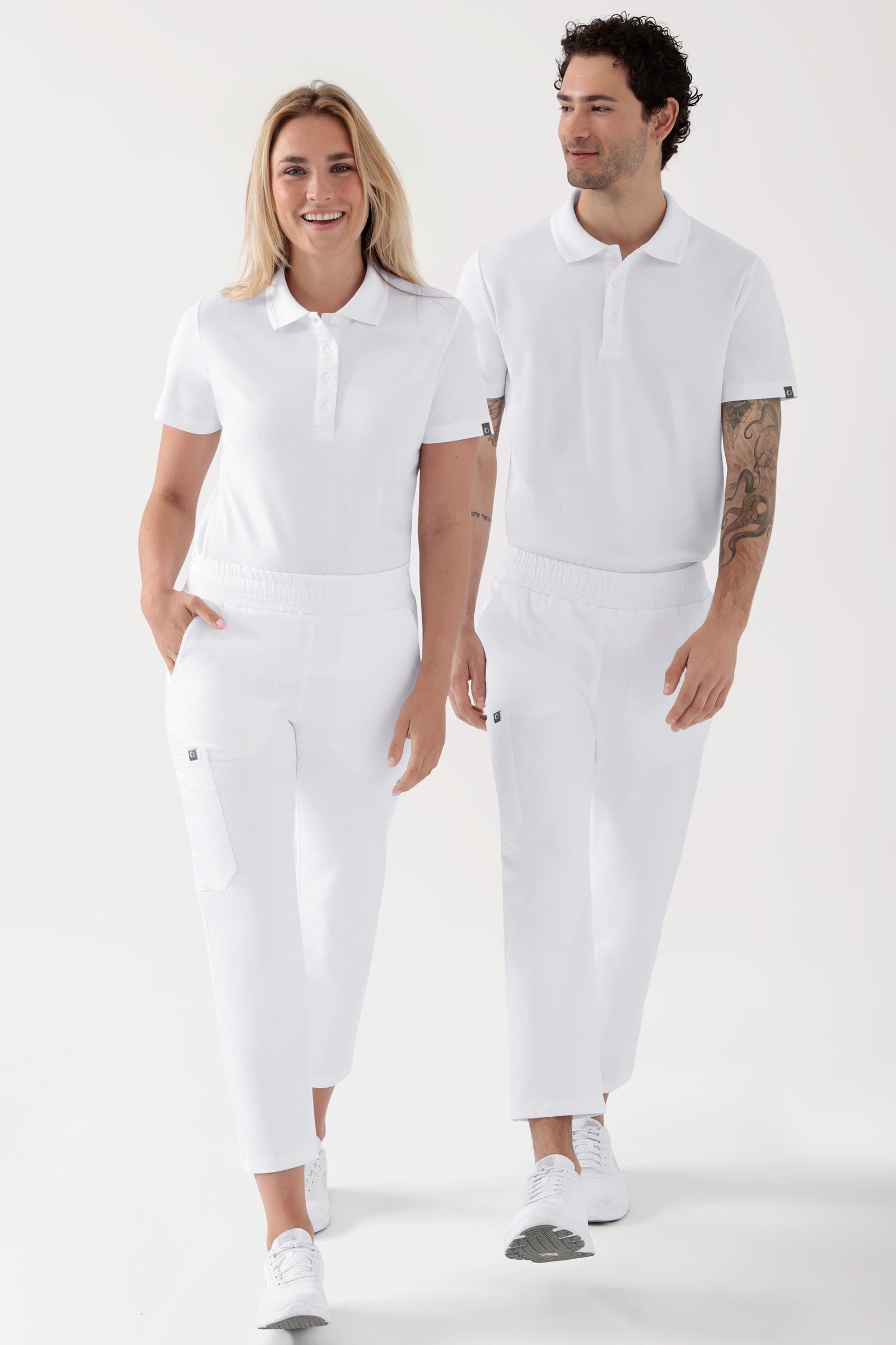 COMFY FLEX Stretch broek Unisex - 7/8 Lengte wit