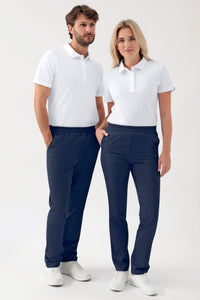 GREEN Stretch broek Unisex - elastische boord navy