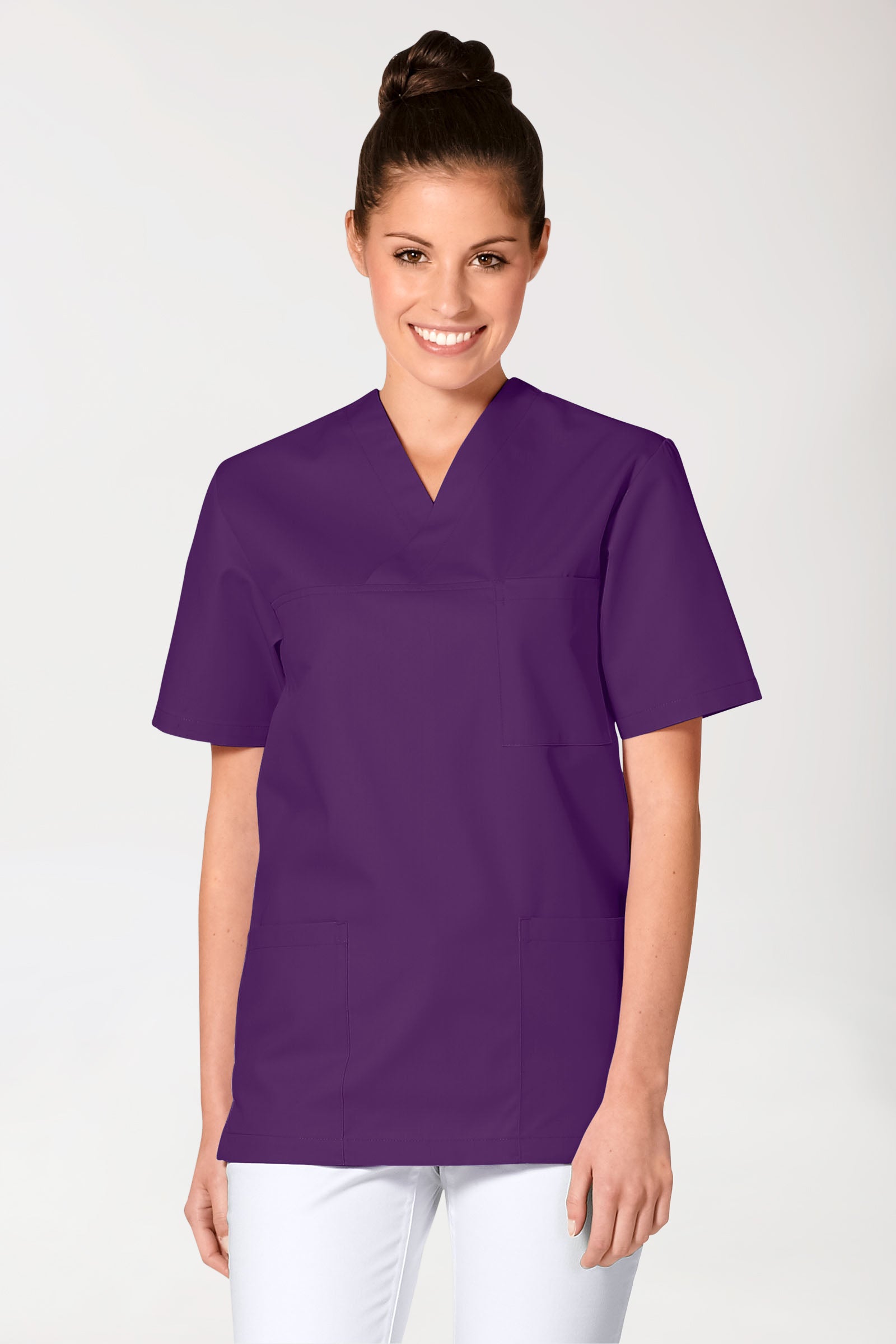 JUST STRONG oversteektuniek uniseks - V-hals lila