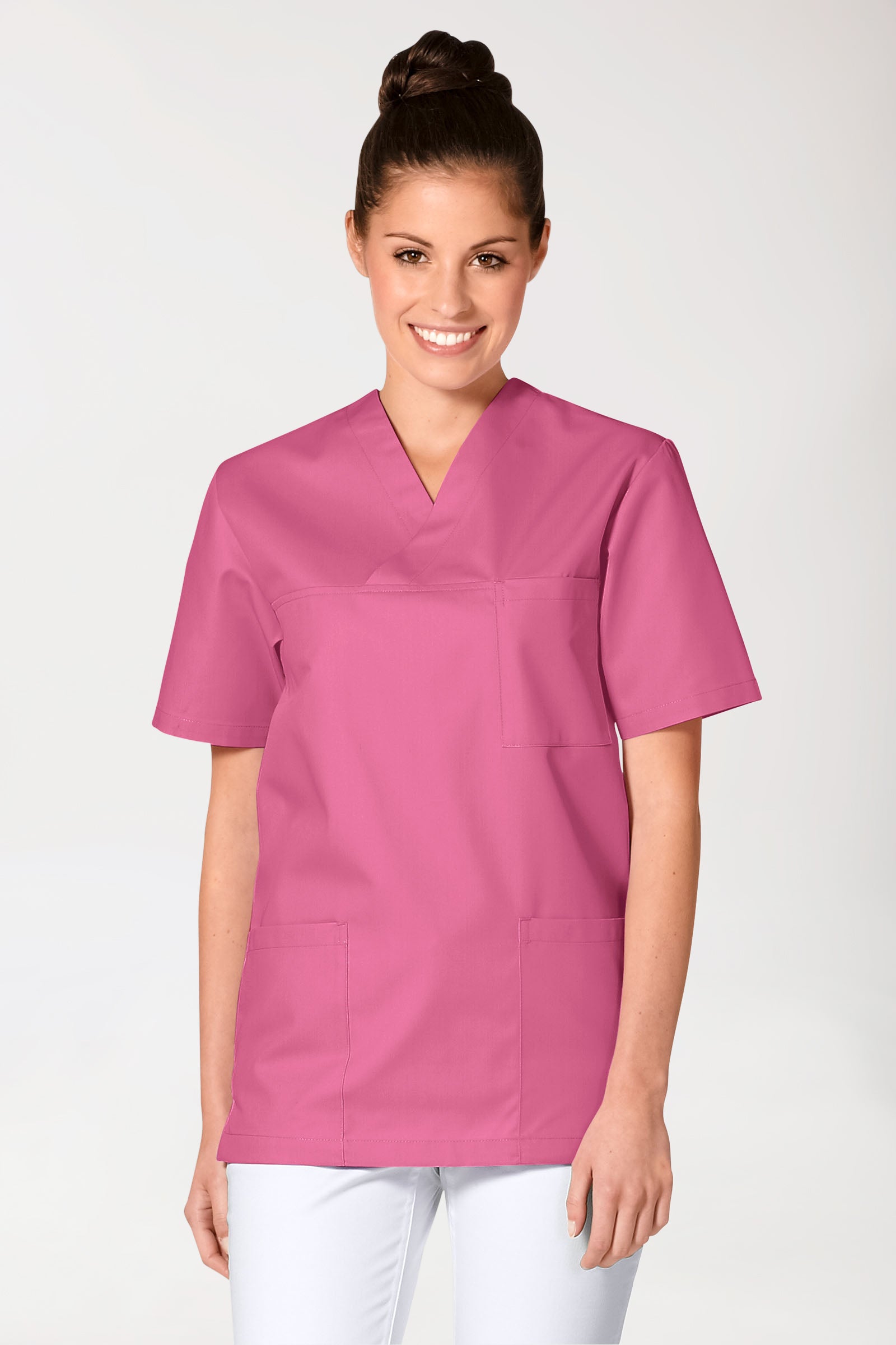 JUST STRONG oversteektuniek uniseks - V-hals oudrose