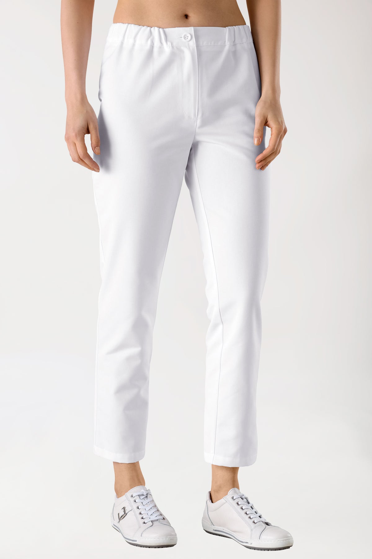 JUST STRONG broek dames - slip-on broek wit