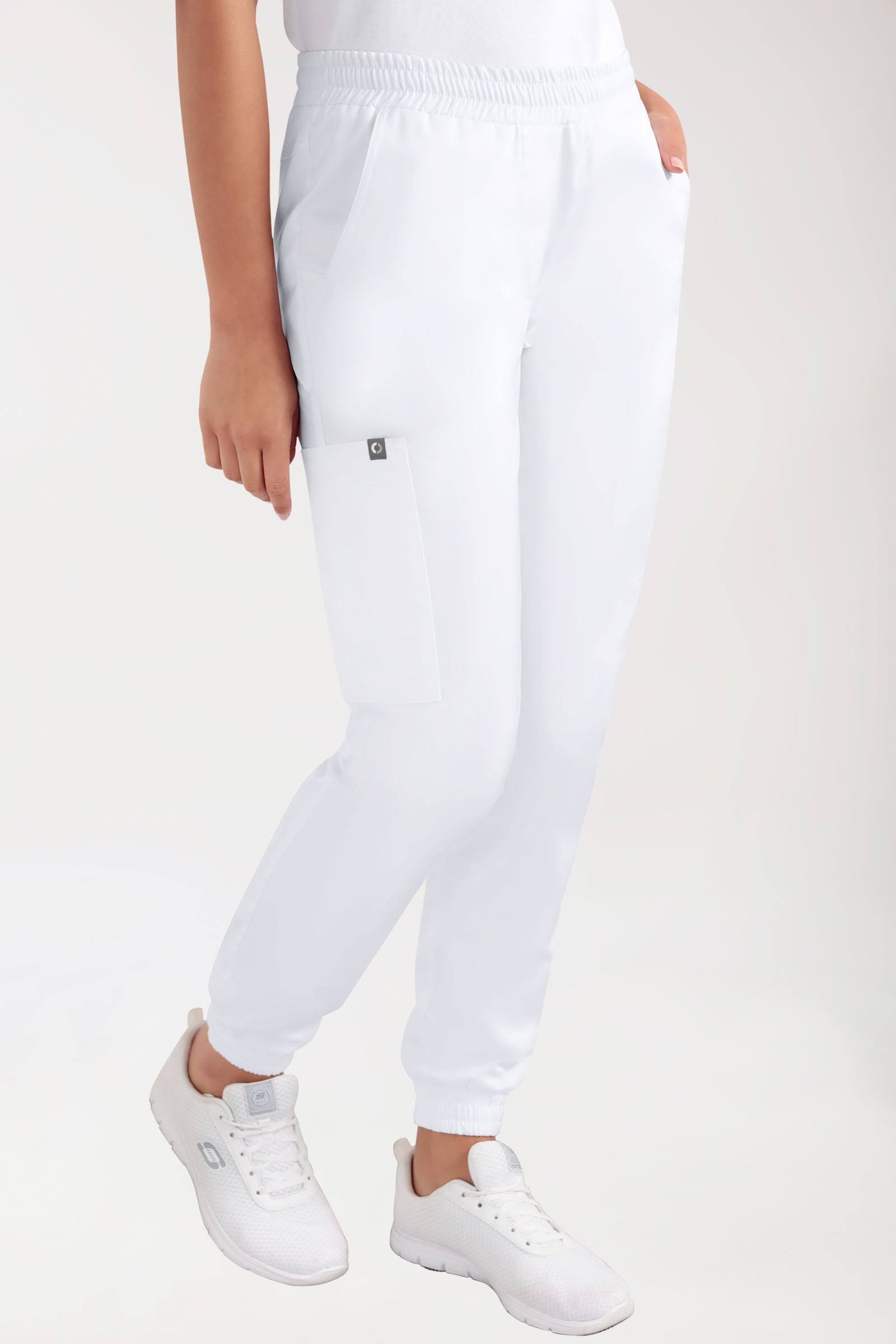 CORE cargo broek dames - joggingbroek style wit
