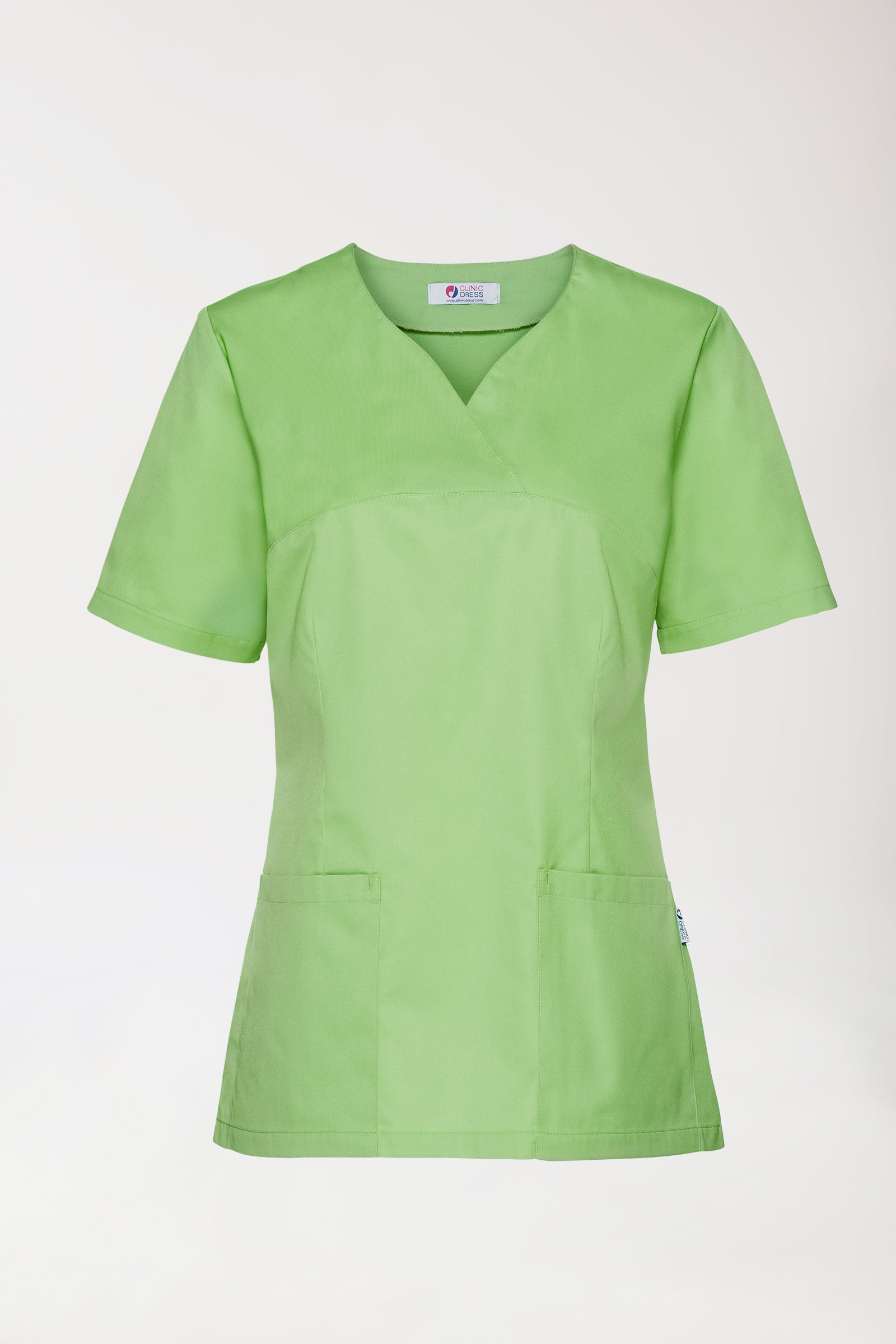 CORE oversteektuniek dames - hartvormige hals appelgroen