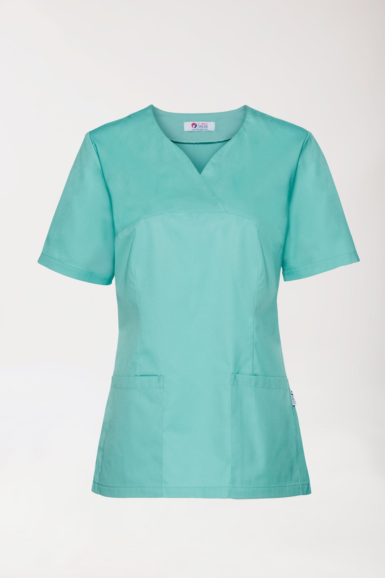 CORE oversteektuniek dames - hartvormige hals aqua green