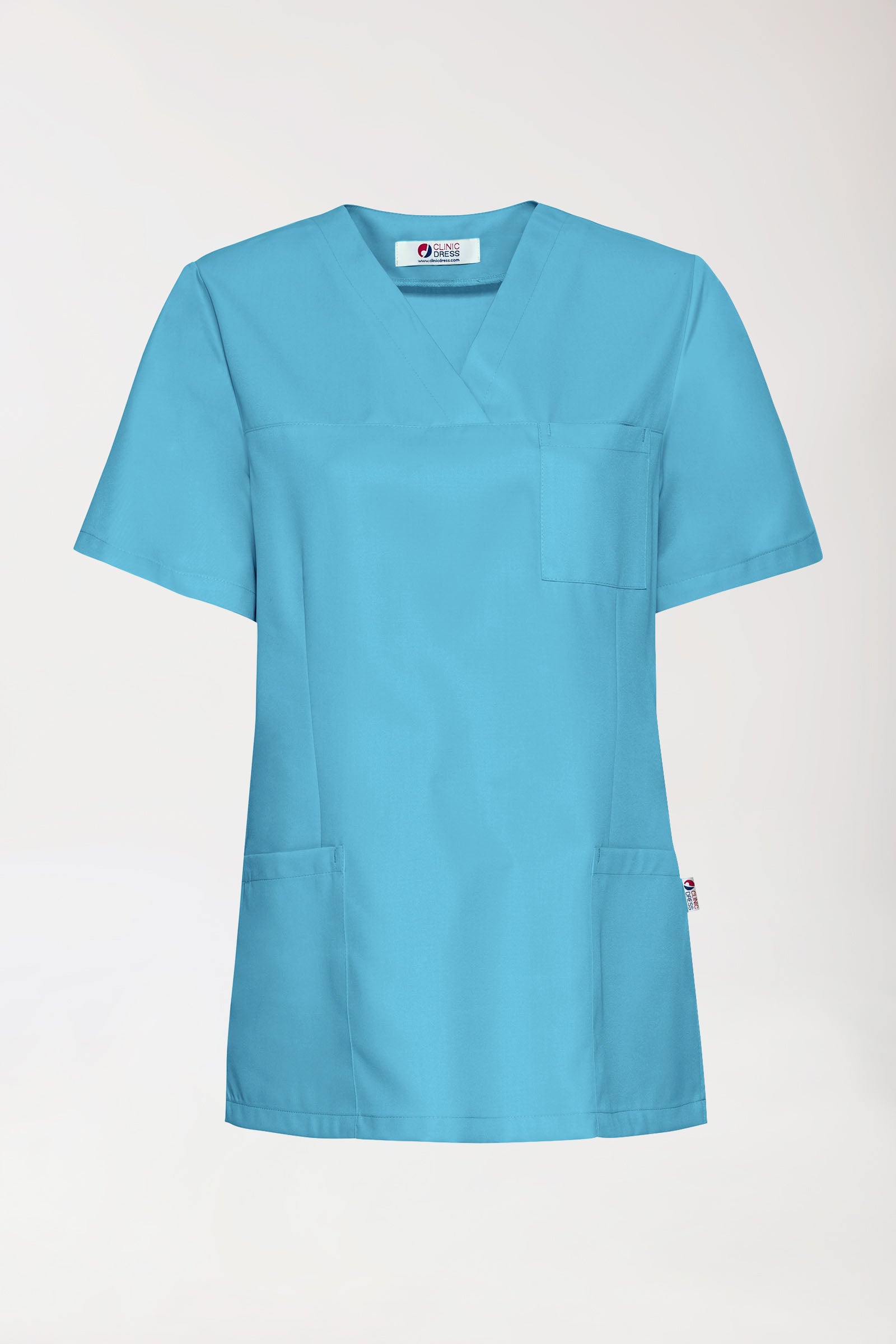 GREEN oversteektuniek dames - V-hals dark turquoise