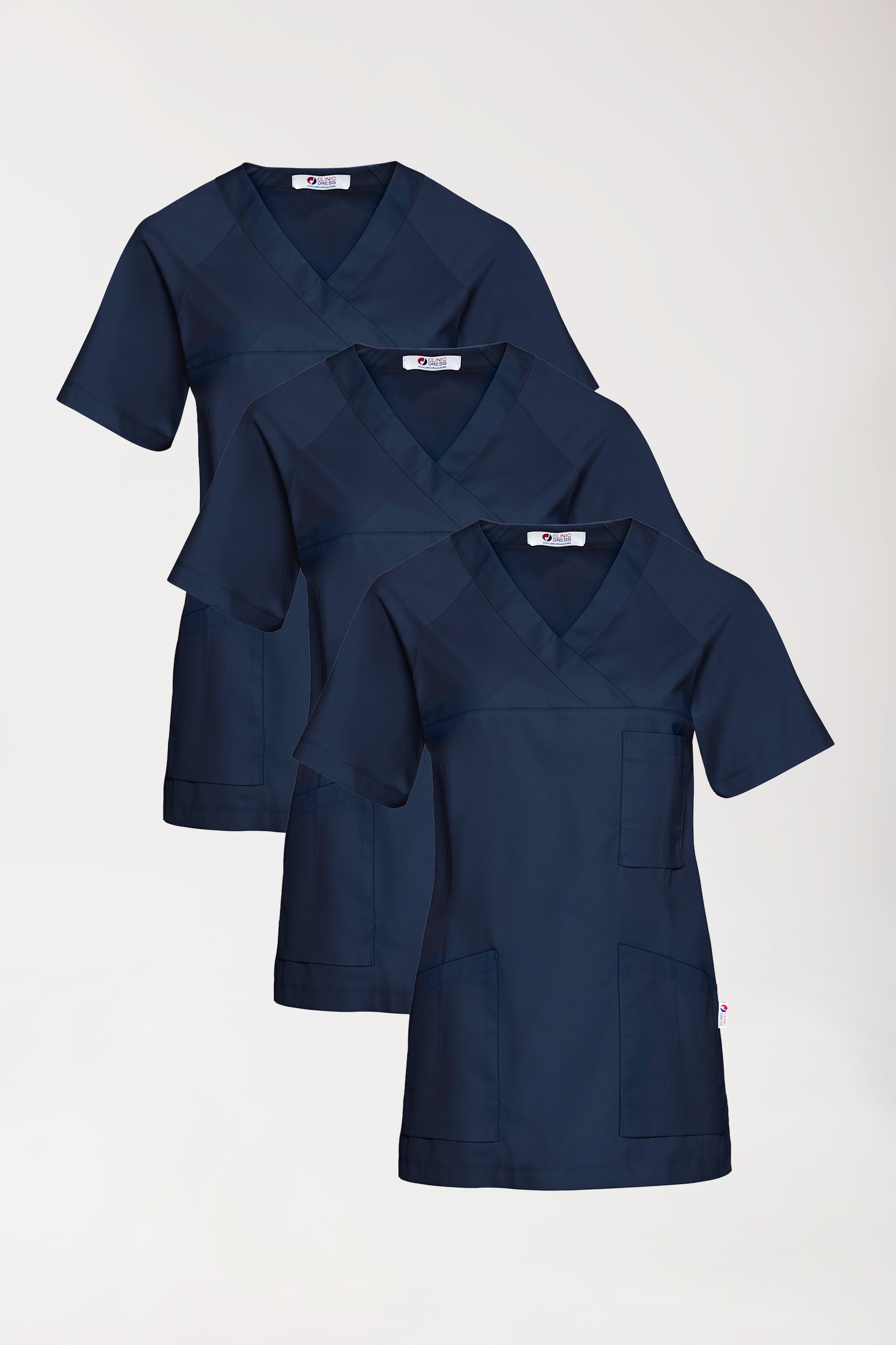 CORE oversteektuniek dames -3-pack- v-hals navy