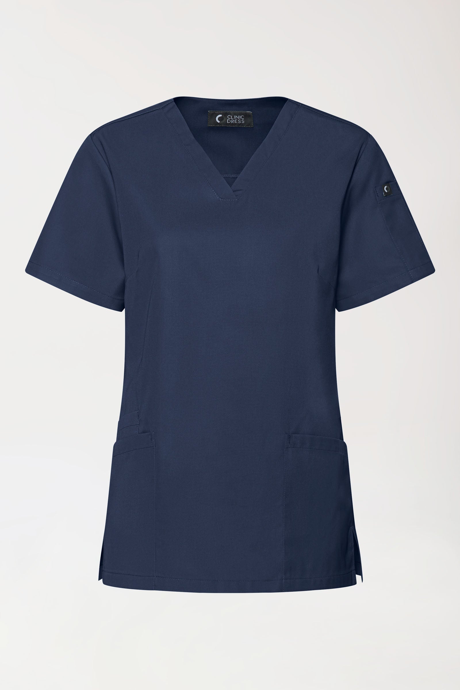 GREEN Stretch oversteektuniek dames - V-hals navy