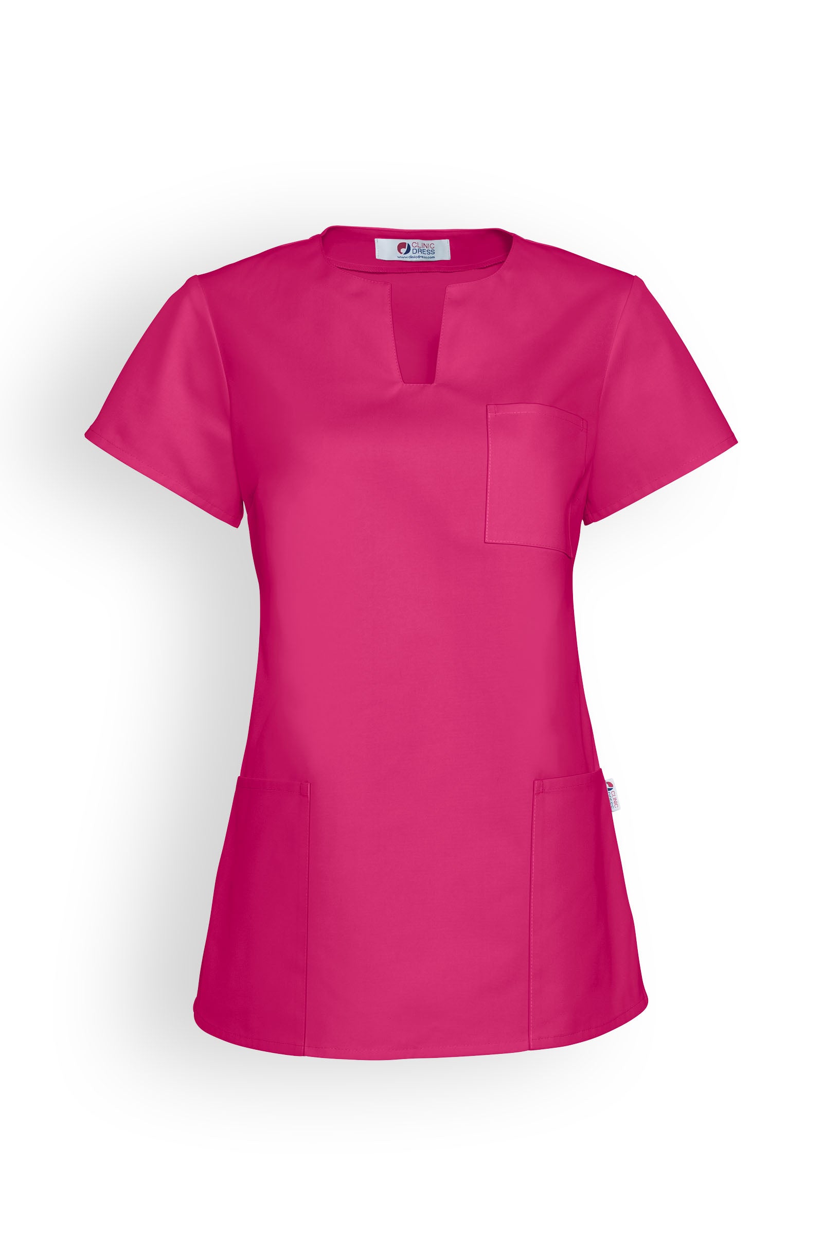 JUST STRONG oversteektuniek dames - hoekige hals pink