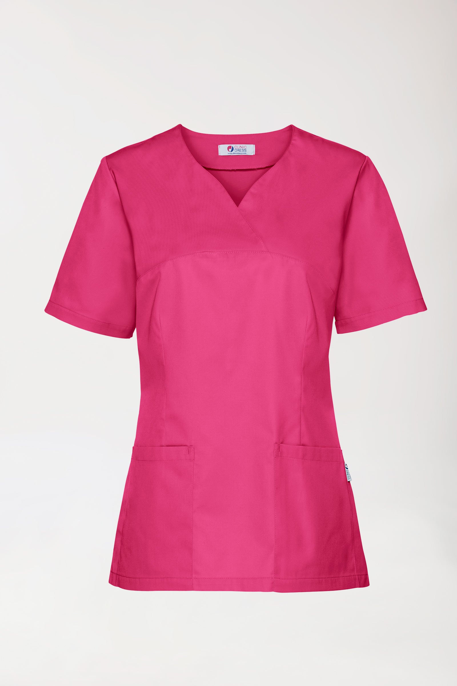 CORE oversteektuniek dames - hartvormige hals pink, Voorzijde view 