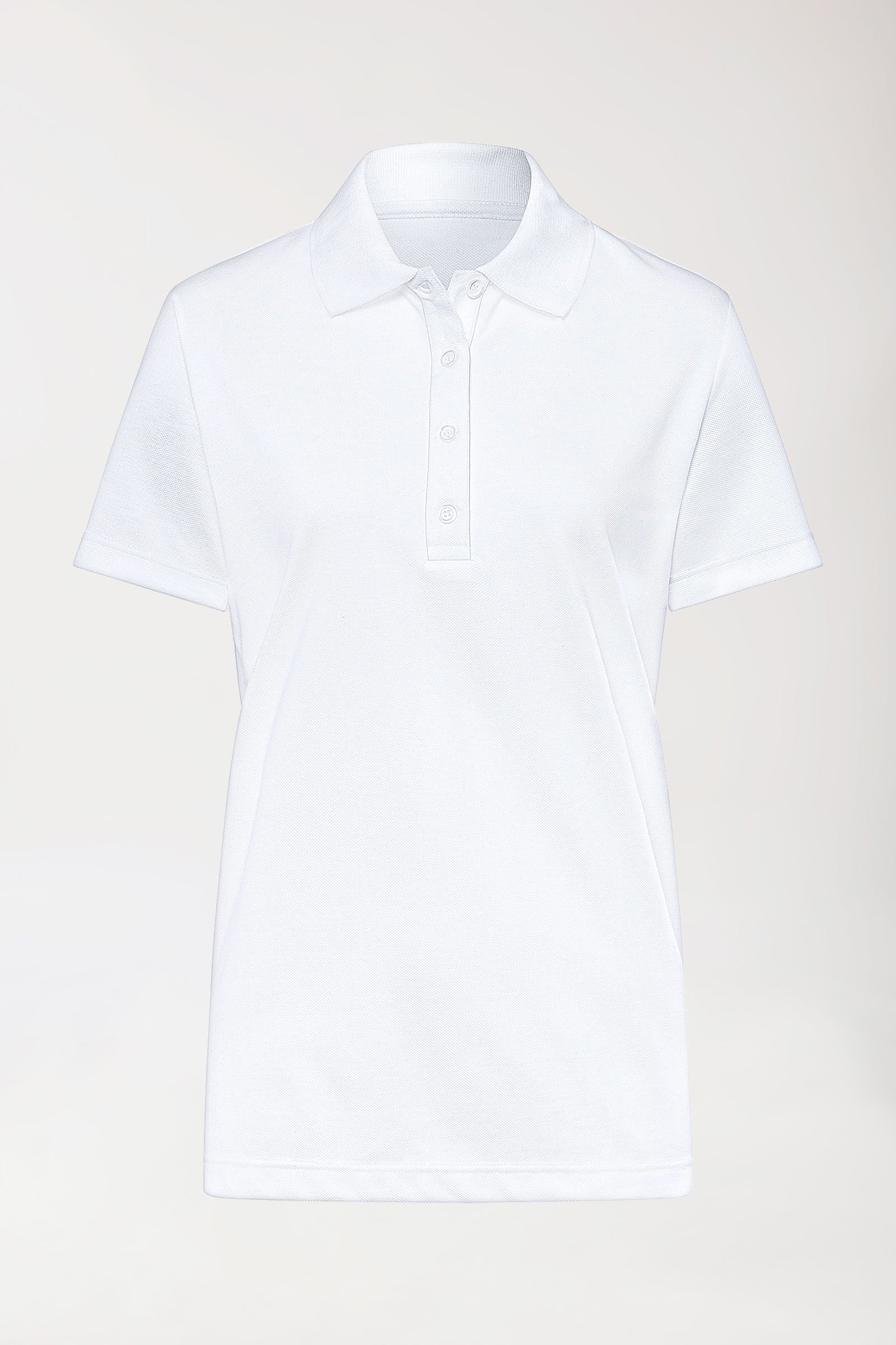 CORE shirt dames polokraag wit, Voorzijde view 