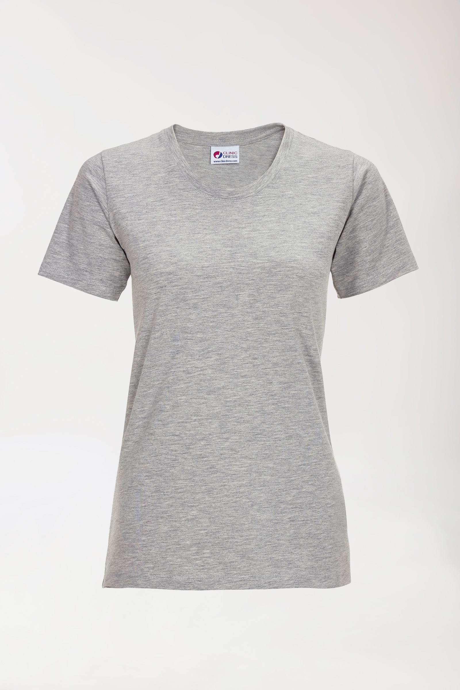 CORE shirt dames - ronde hals grijs melange, Voorzijde view 