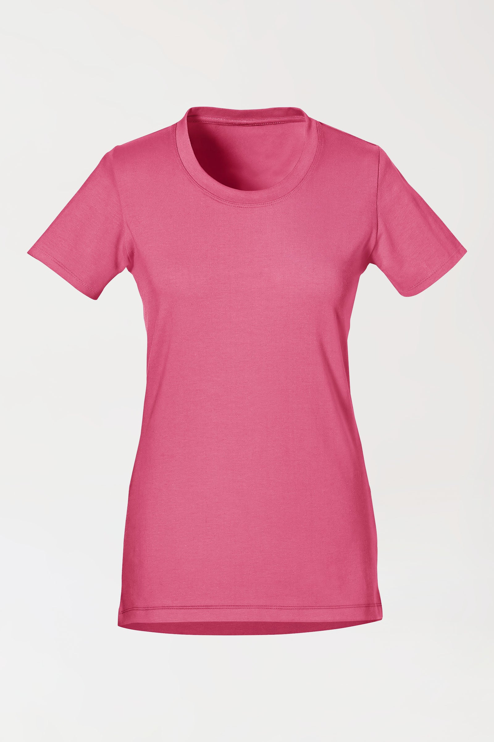 Dames longshirt 1/2-mouw oud rose, Voorzijde view 
