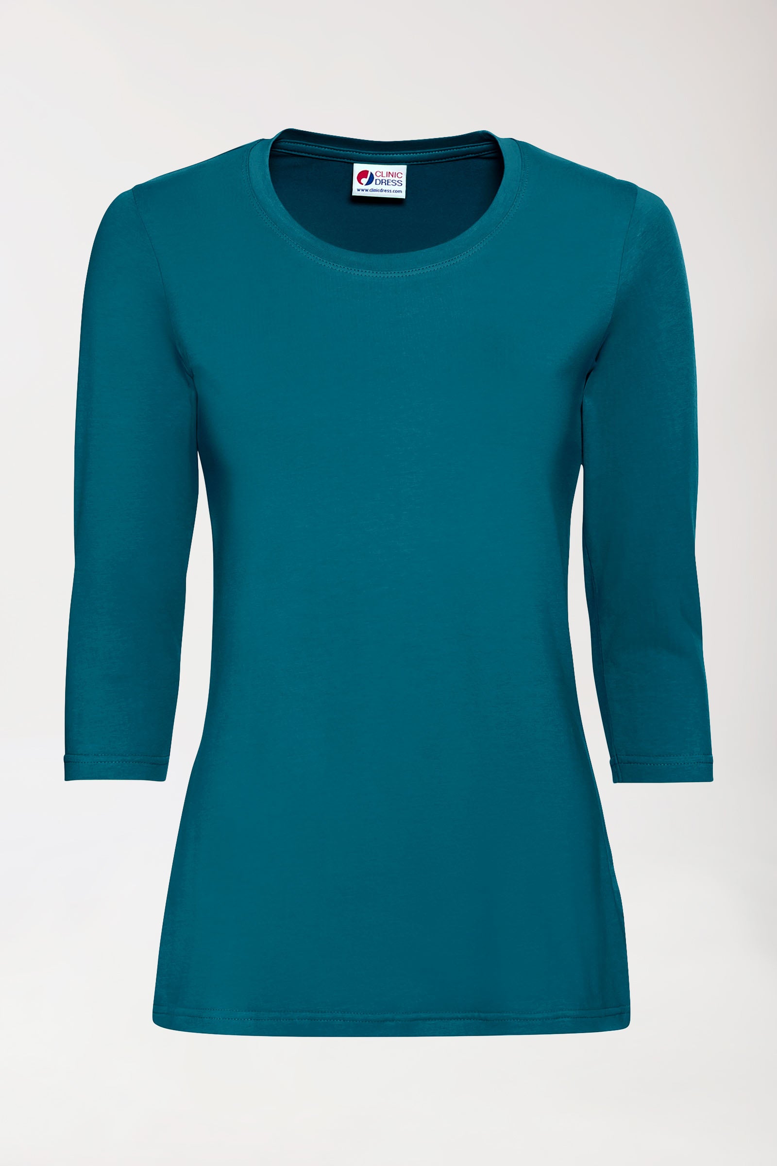 CORE shirt dames - 3/4 arm petrol, Voorzijde view 