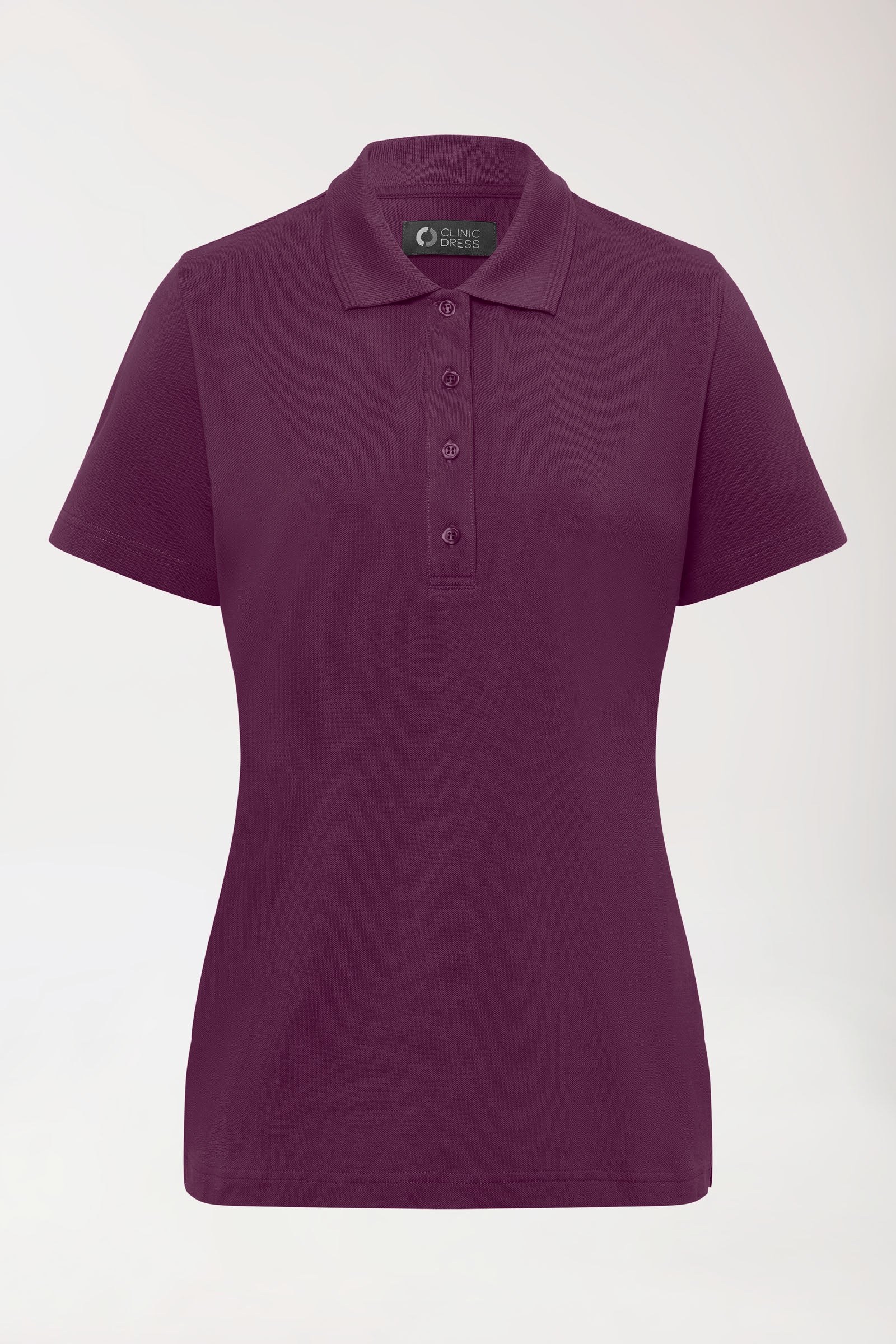 COMFY FLEX stretch shirt dames - polokraag pruimen