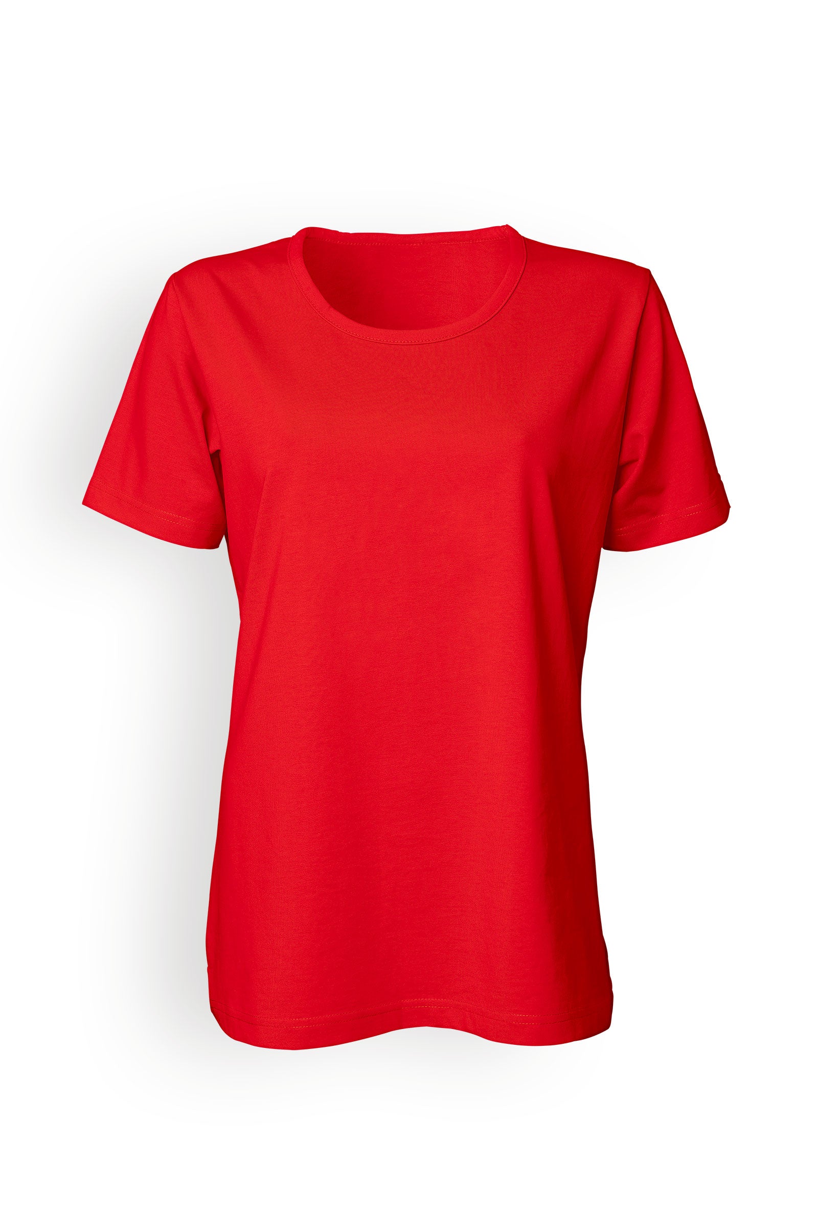 Shirt dames geschikt voor industrieel wassen volgens EN ISO 15797 - 1/2 mouw rood