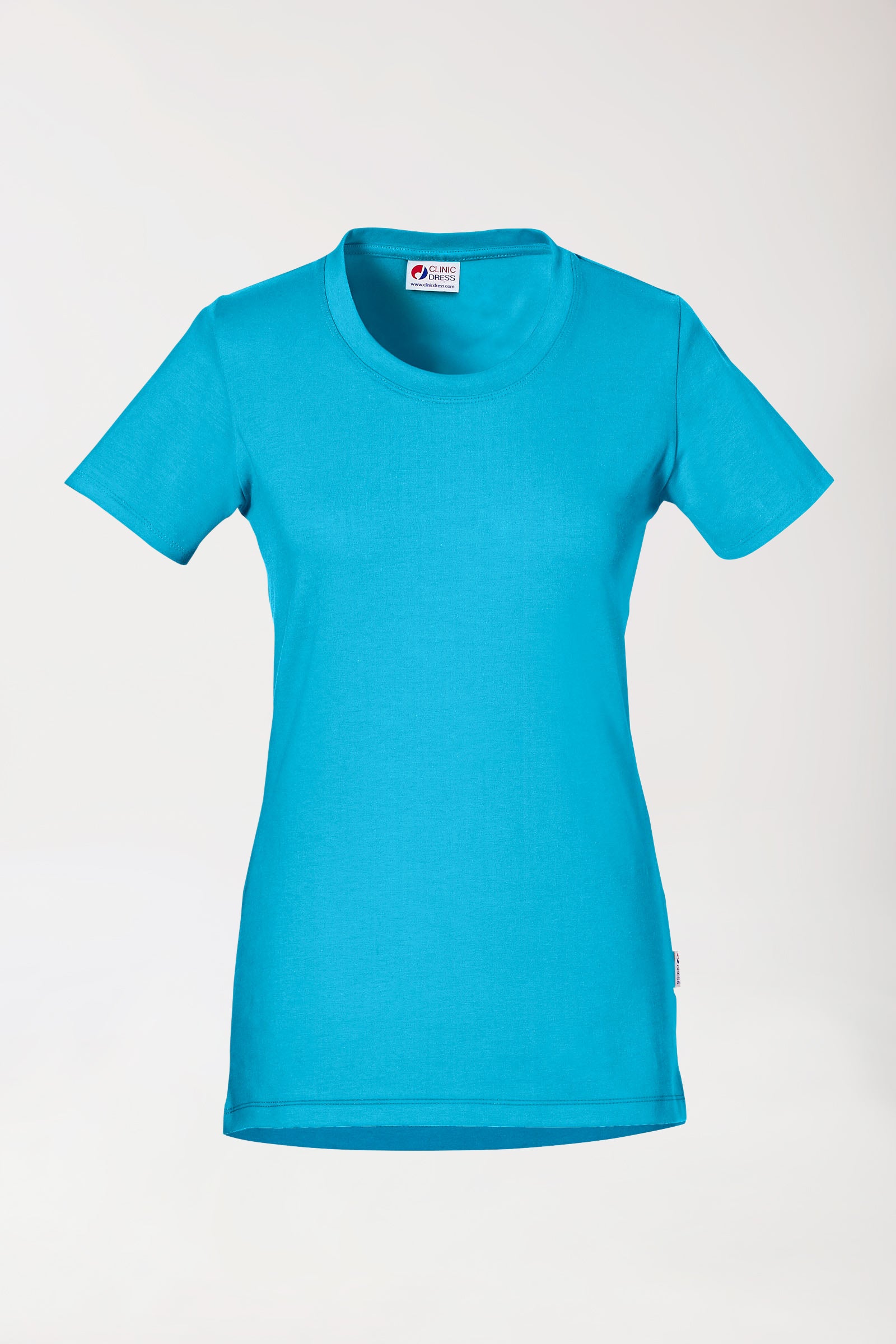 CORE shirt dames - ronde hals turquoise, Voorzijde view 