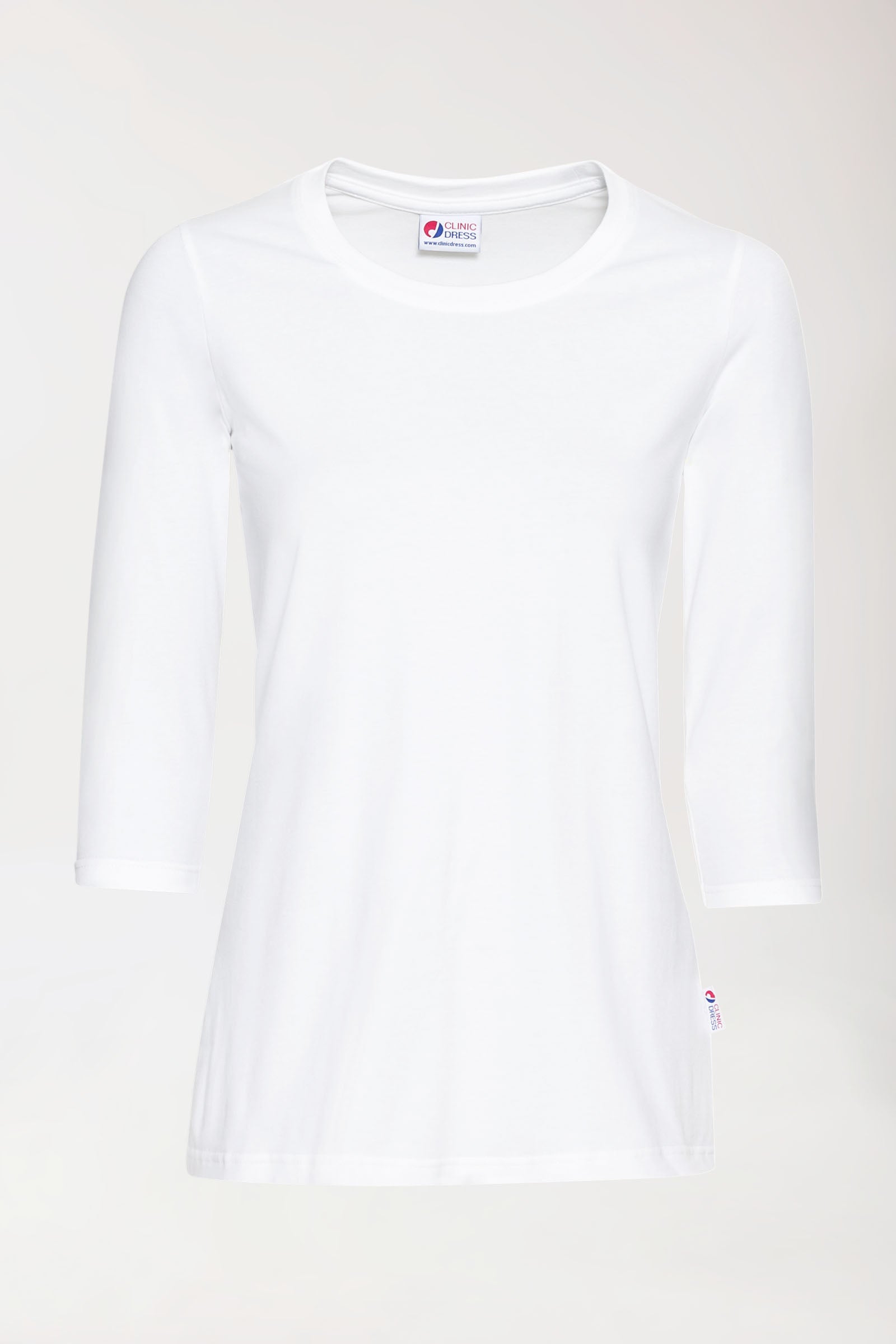 CORE shirt dames - 3/4 arm wit, Voorzijde view 