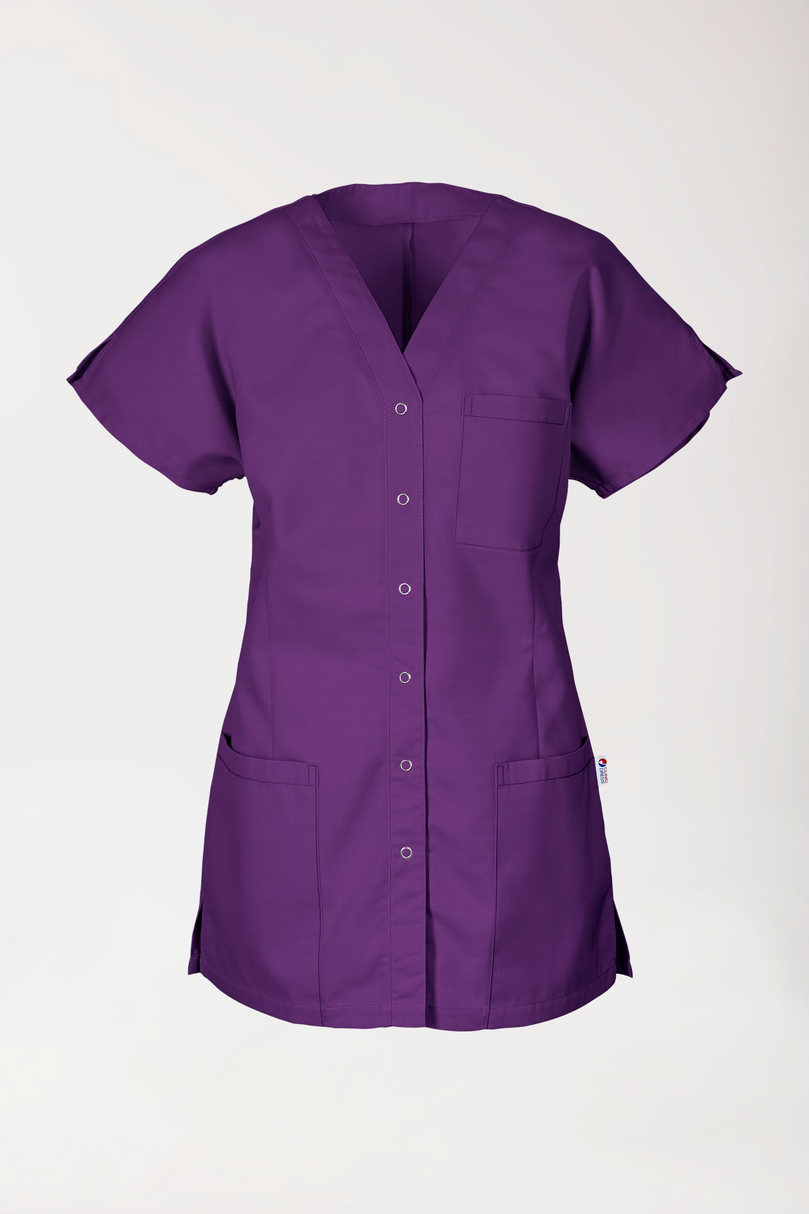 JUST STRONG tuniek dames - doorknoopsluiting lila