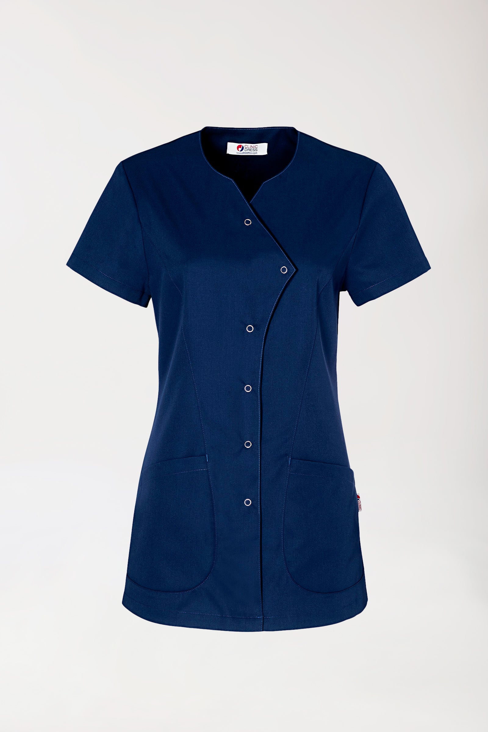 GREEN tuniek dames - knoopsluiting navy