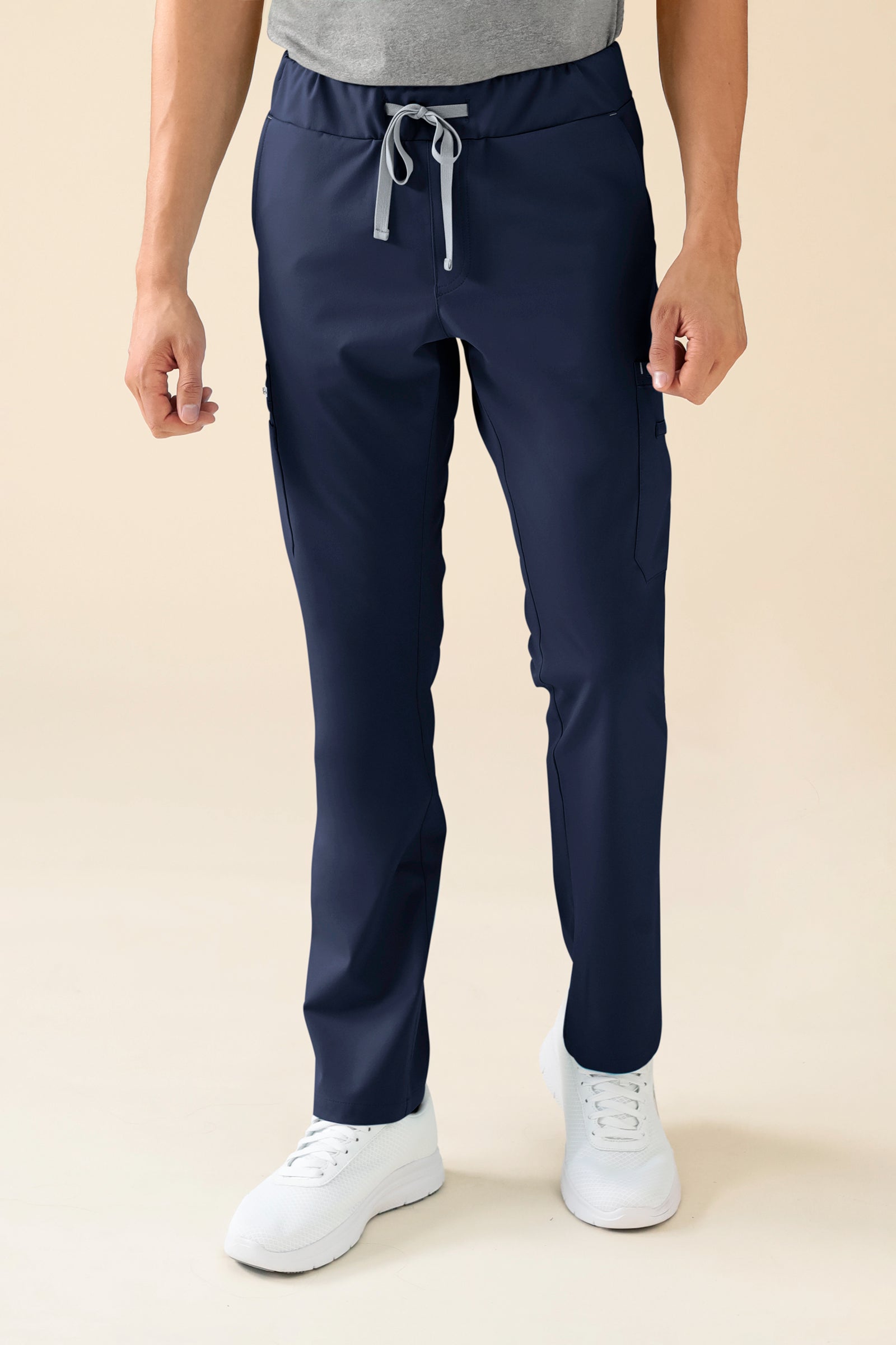 KAERE broek heren - met beenzak navy, Voorzijde view 