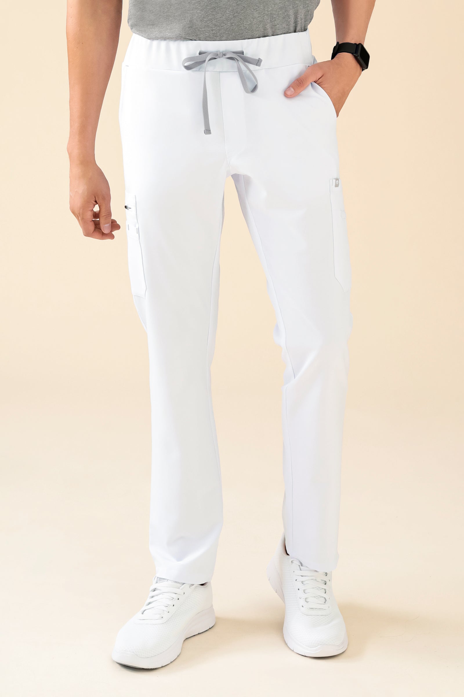 KAERE broek heren - met beenzak wit