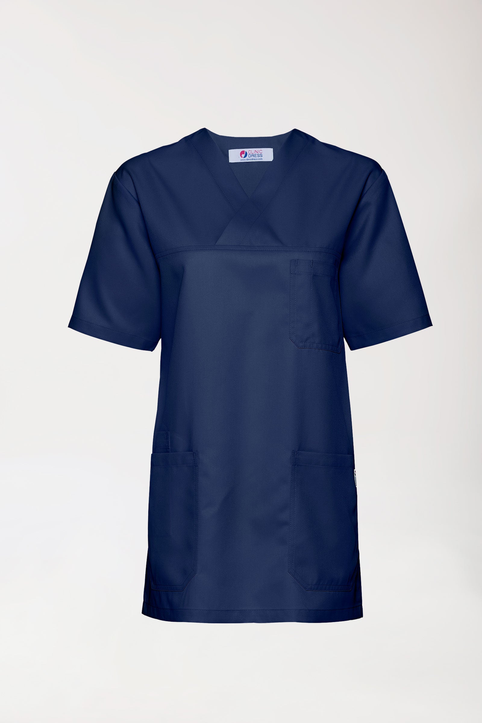 GREEN oversteektuniek heren - V-hals navy