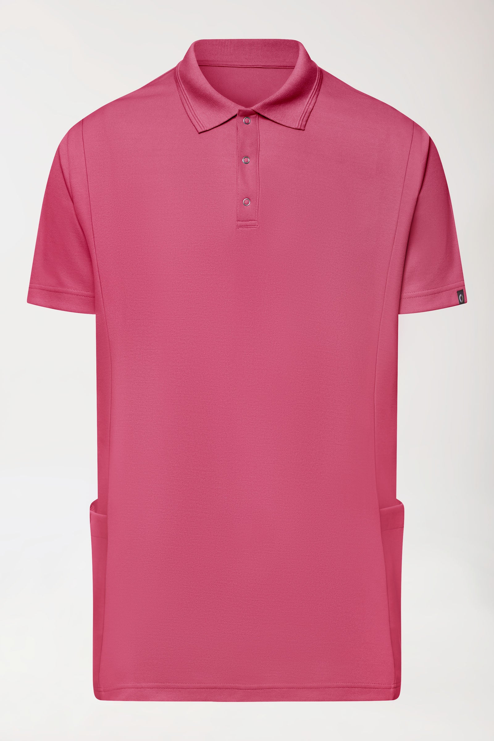 COMFY FLEX Stretch oversteektuniek heren - polokraag oud rose, Voorzijde view 