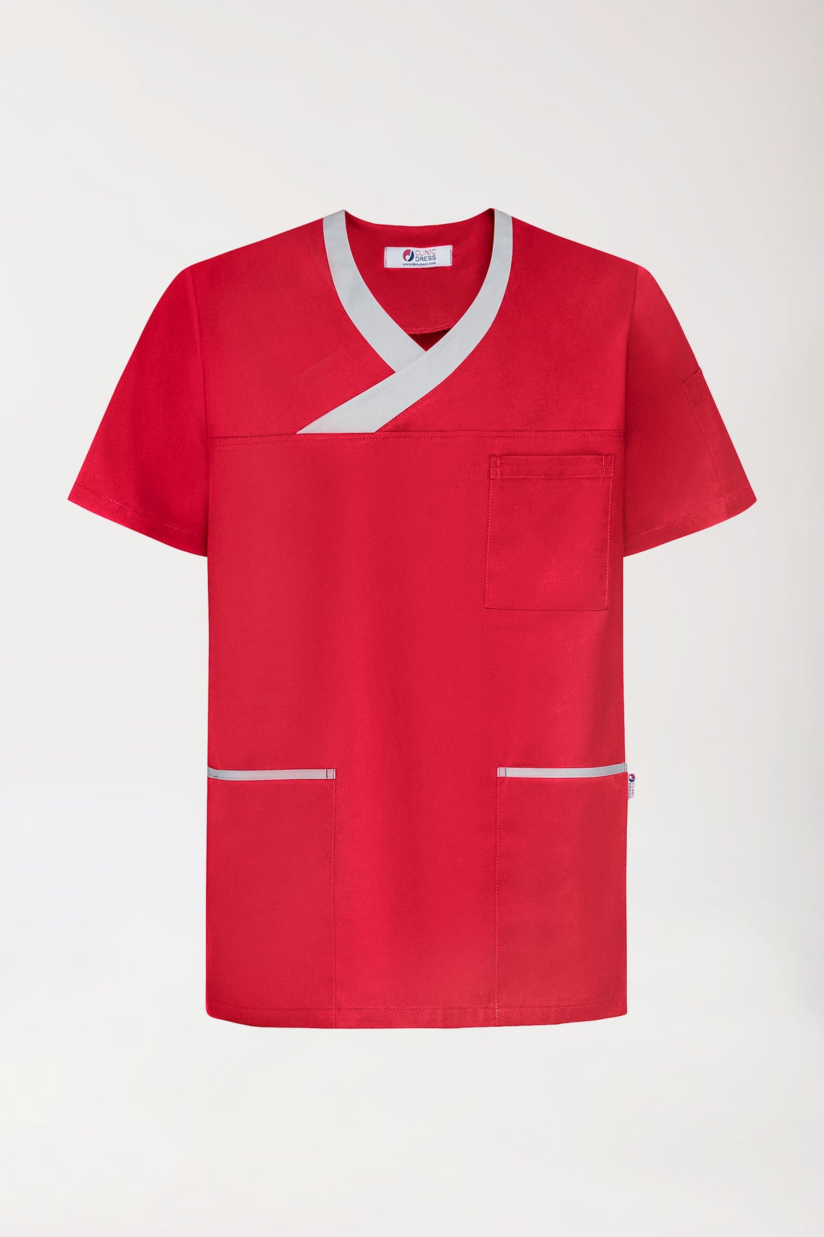 CORE oversteektuniek heren rood/grijs