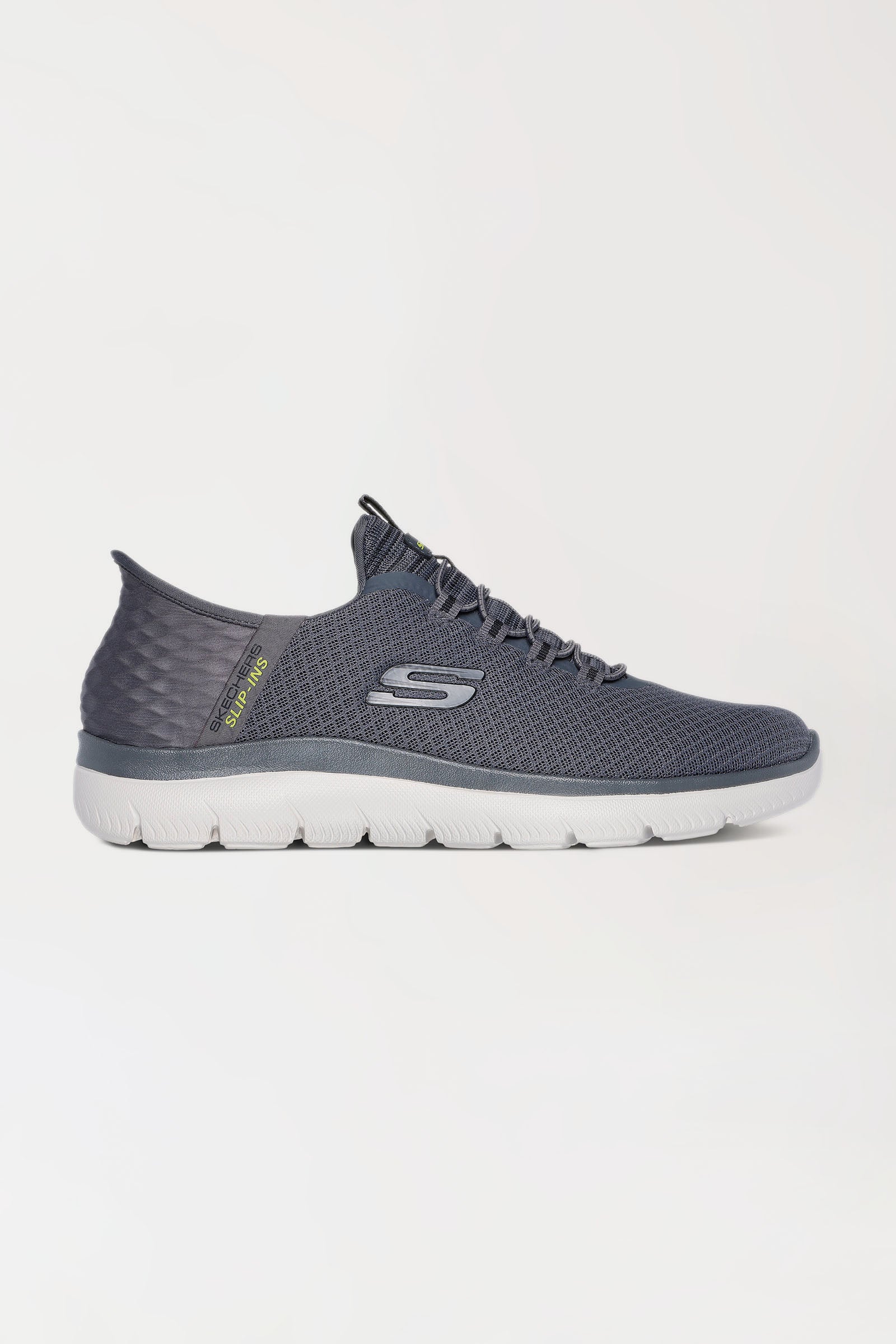 Herensneaker donkergrijs, Voorzijde view 