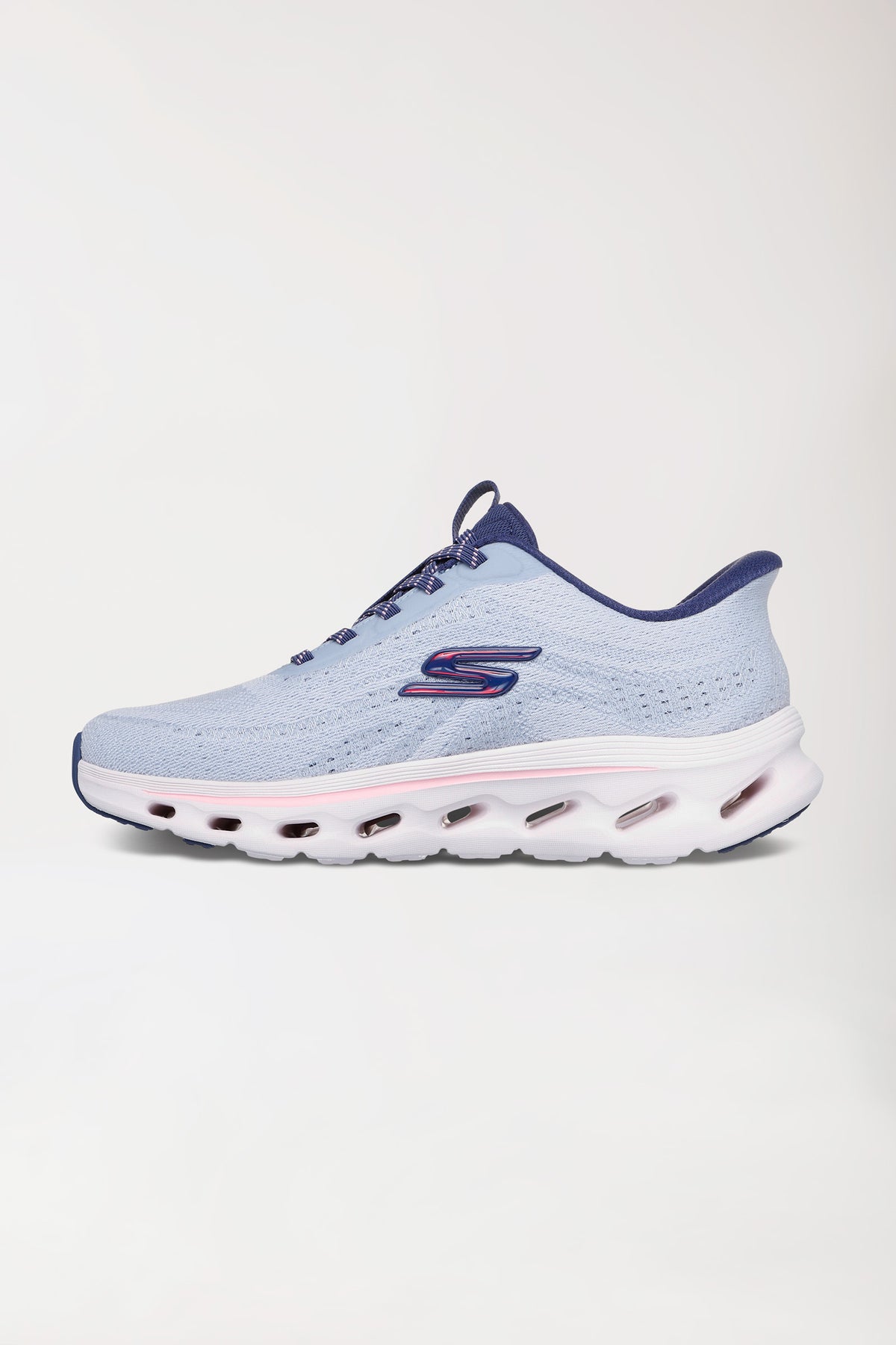 Dames sneaker lichtblauw, Voorzijde view 