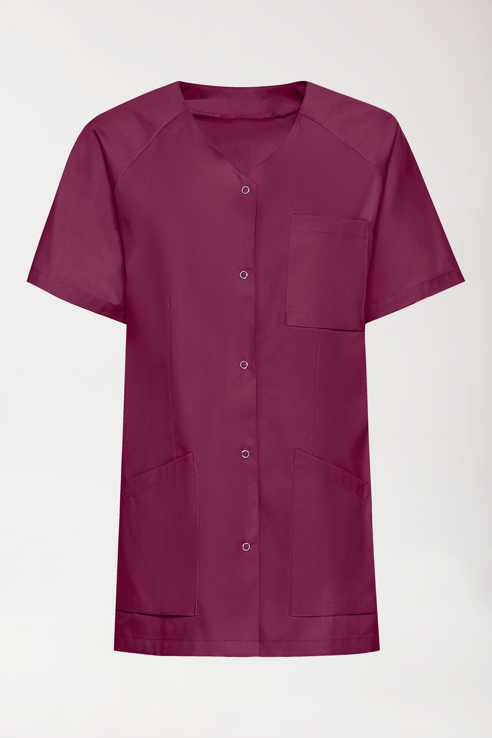 Tuniek-tuniek dames - drukknoopsluiting berry