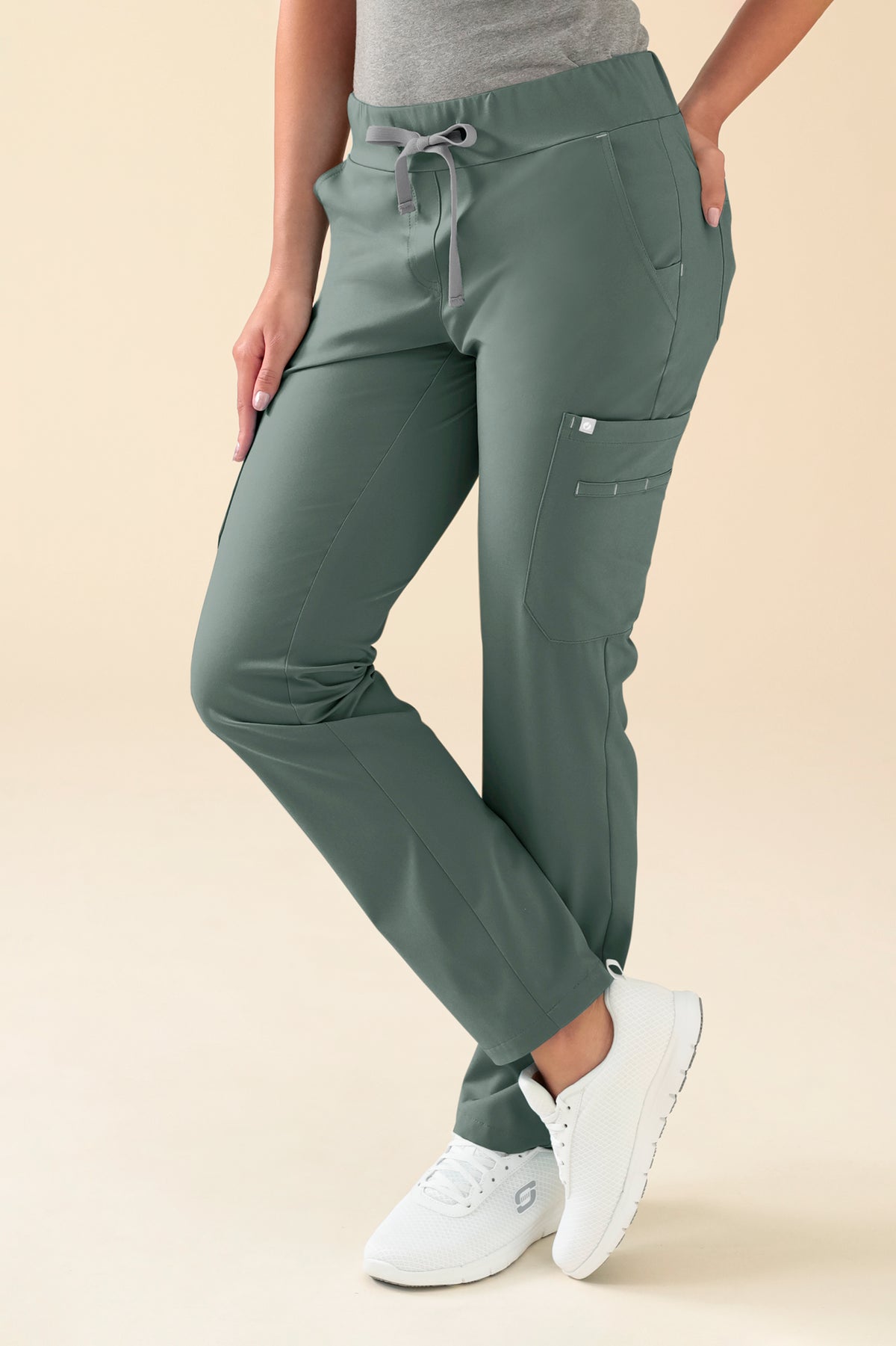 KAERE broek dames - met beenzak donkergroen