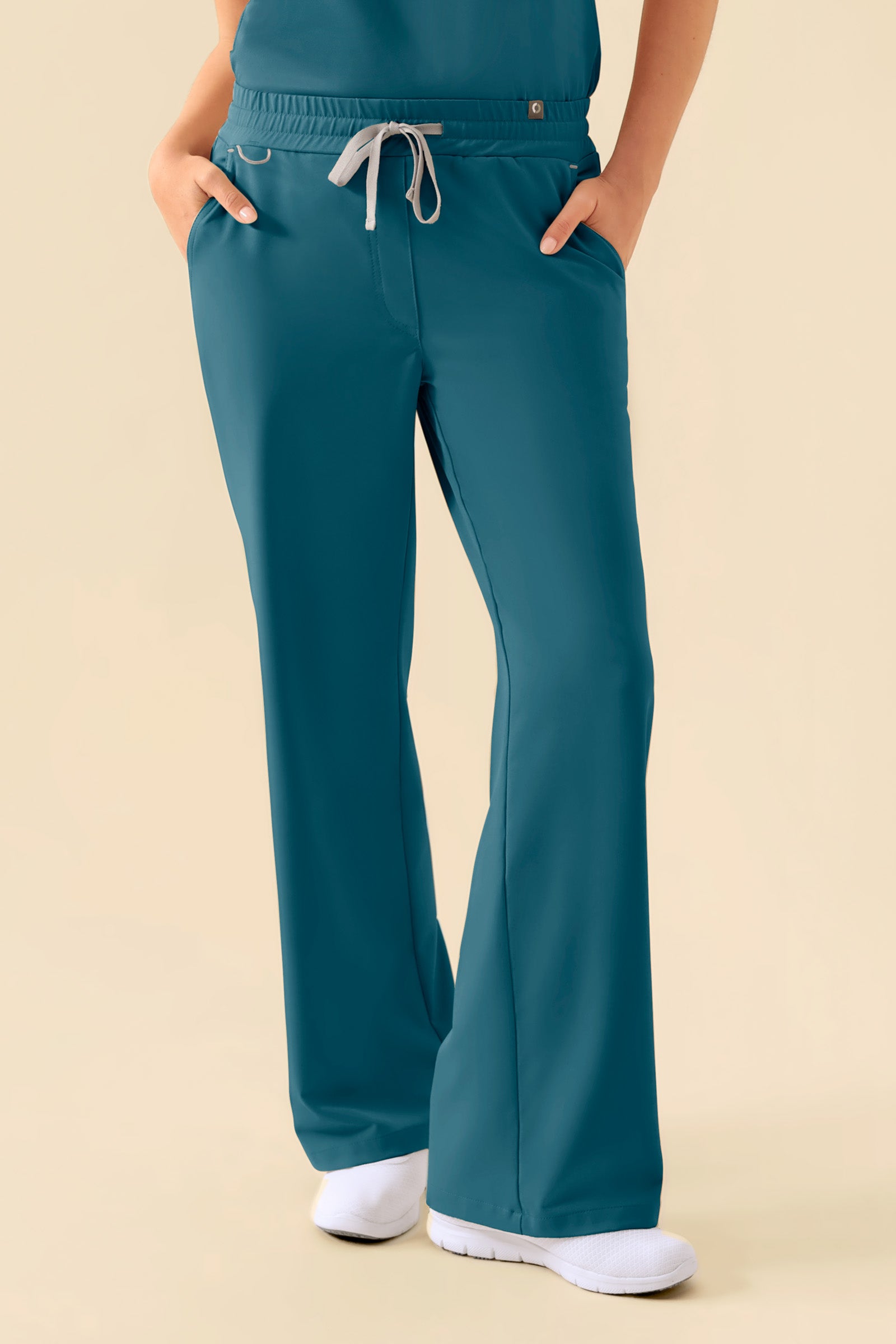 KAERE broek dames - wijd been petrol