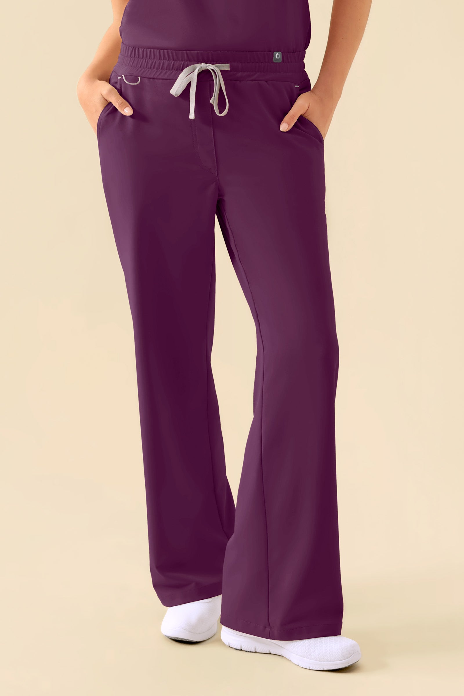 KAERE broek dames - wijd been pruimen, Voorzijde view 