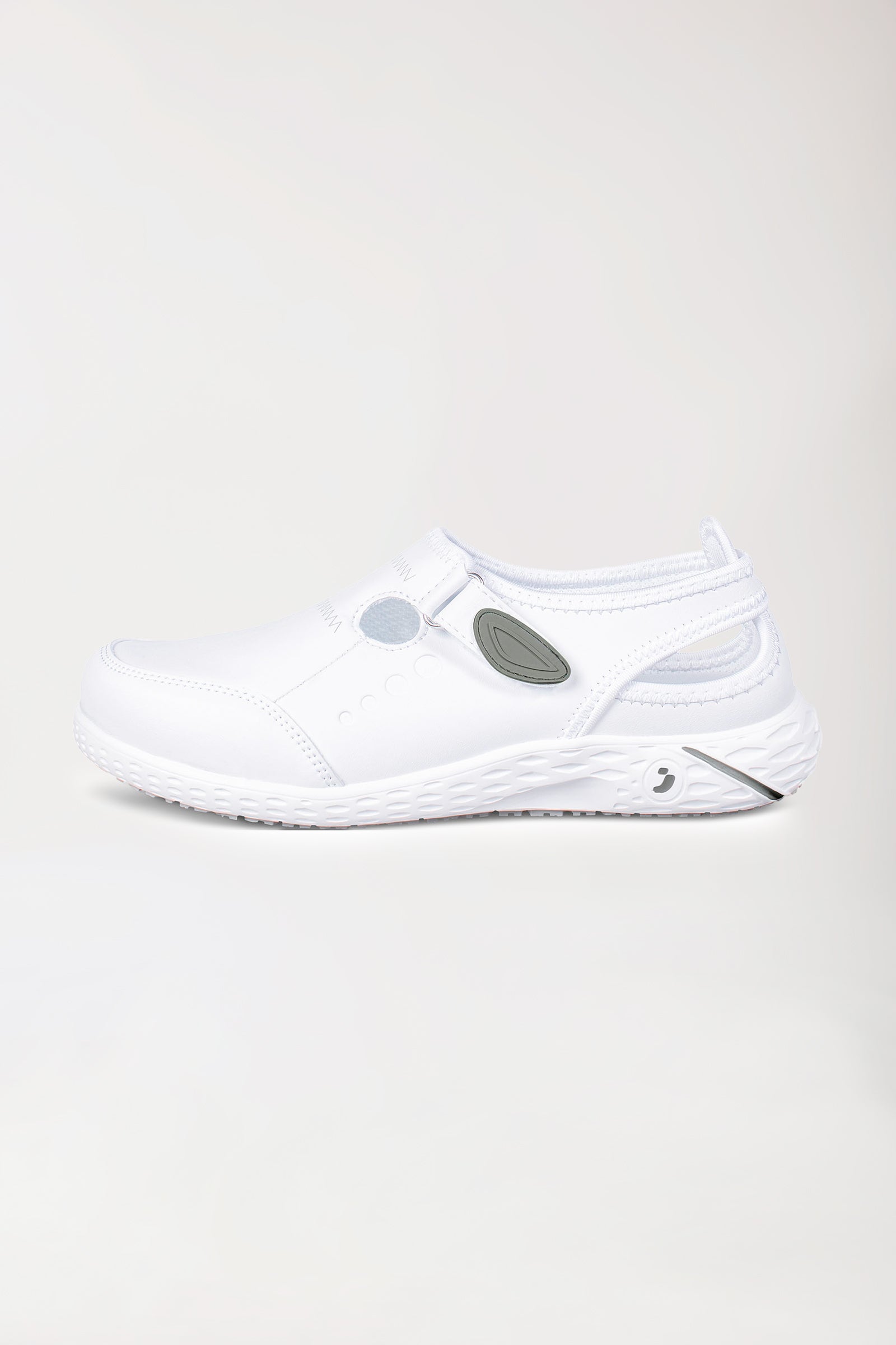 Dames beroepsmuilen -hielriemen wit