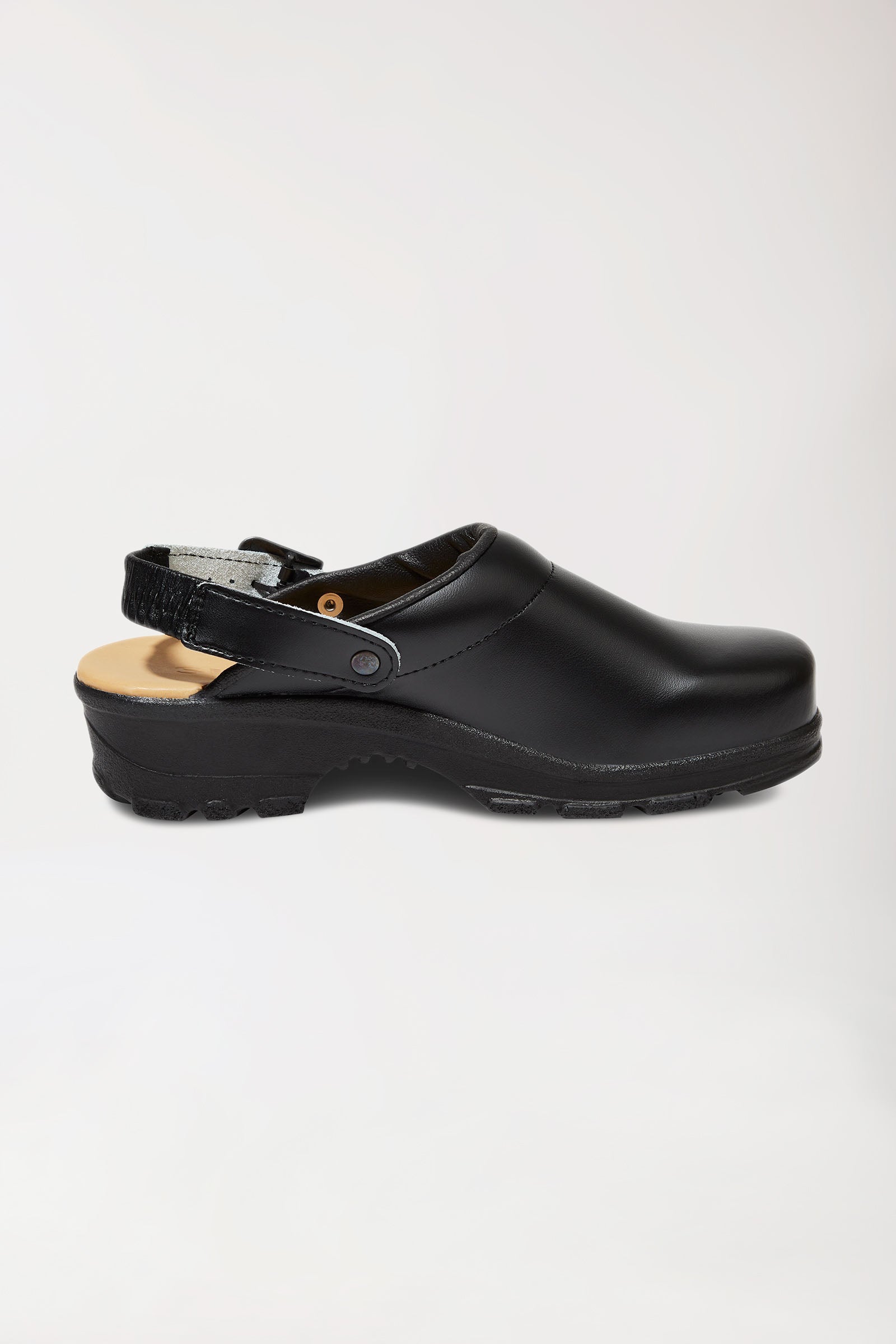 Beroepsmuil Permair Leder Unisex zwart, Voorzijde view 