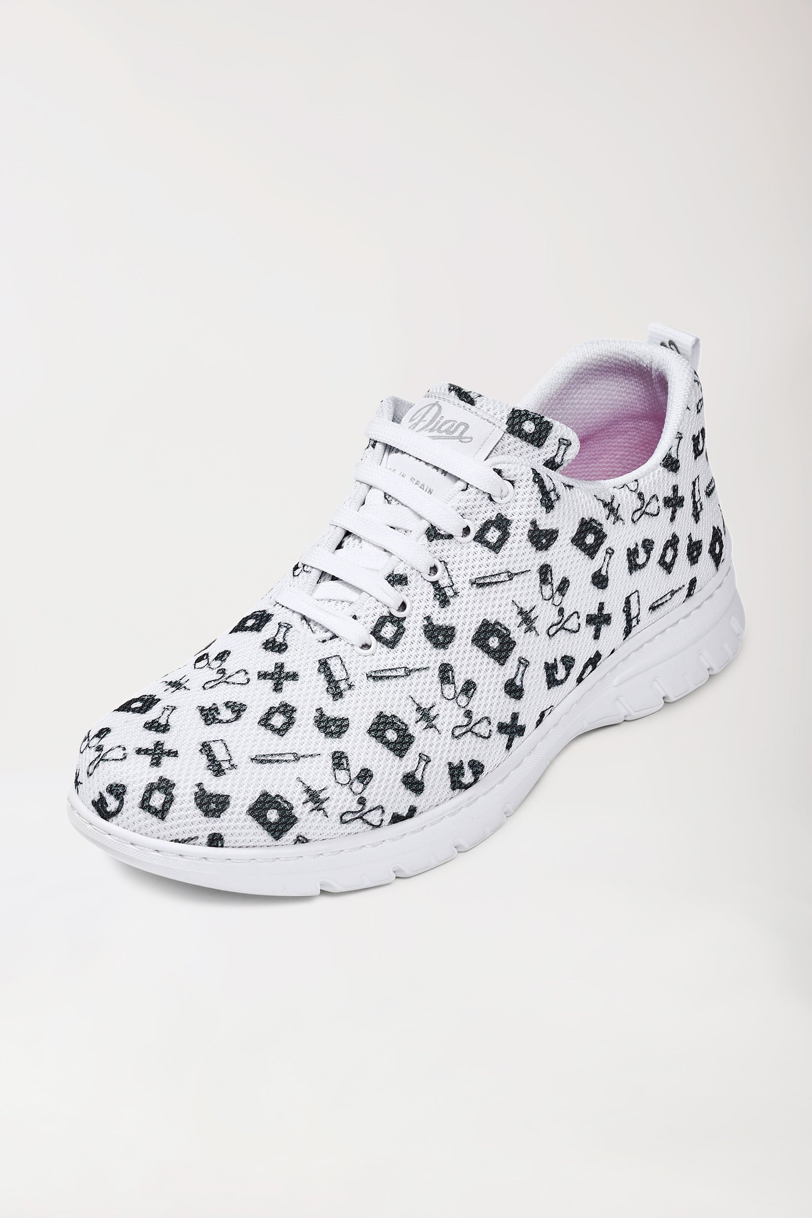 Unisex beroepsschoen wit/zwart