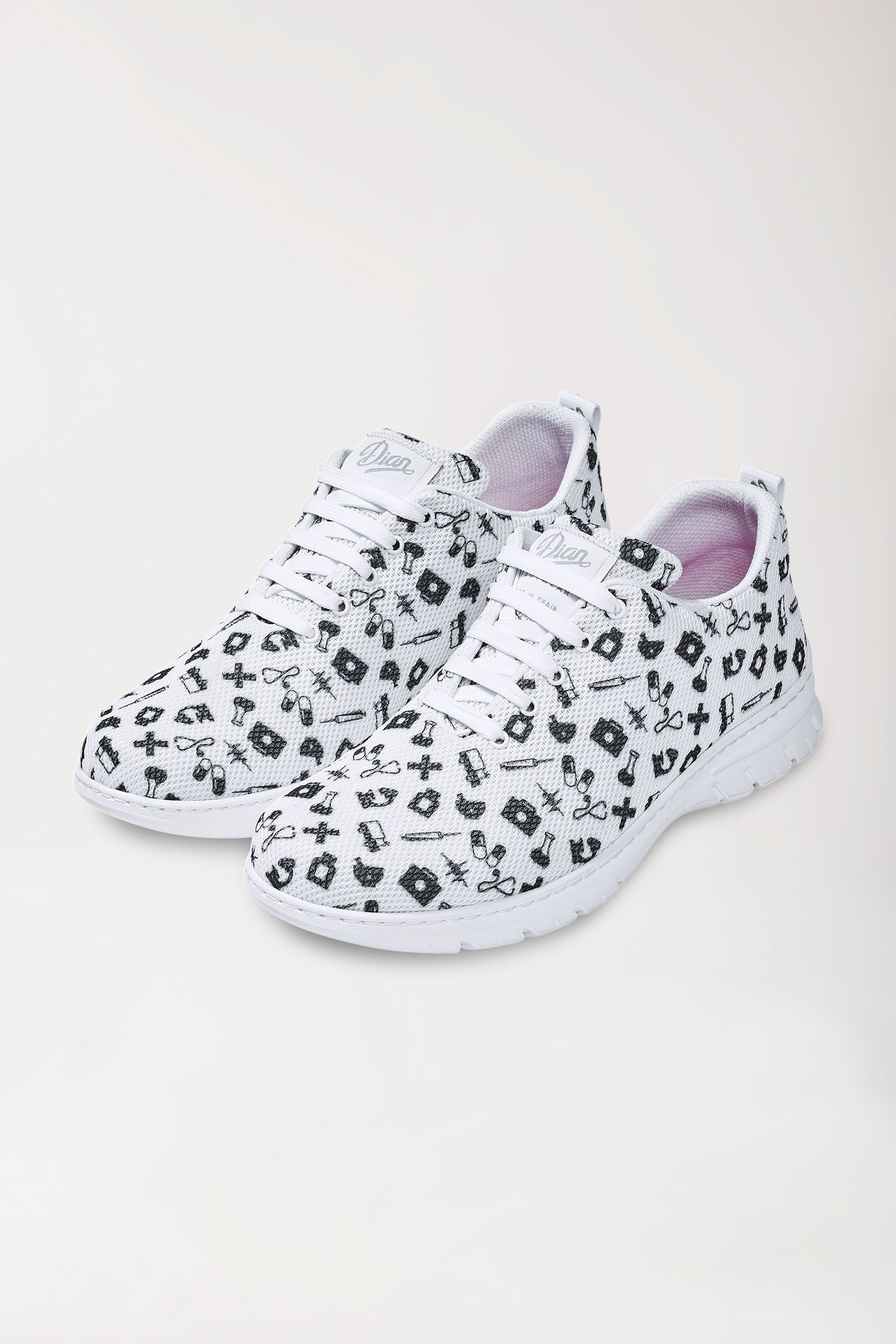 Unisex beroepsschoen wit/zwart