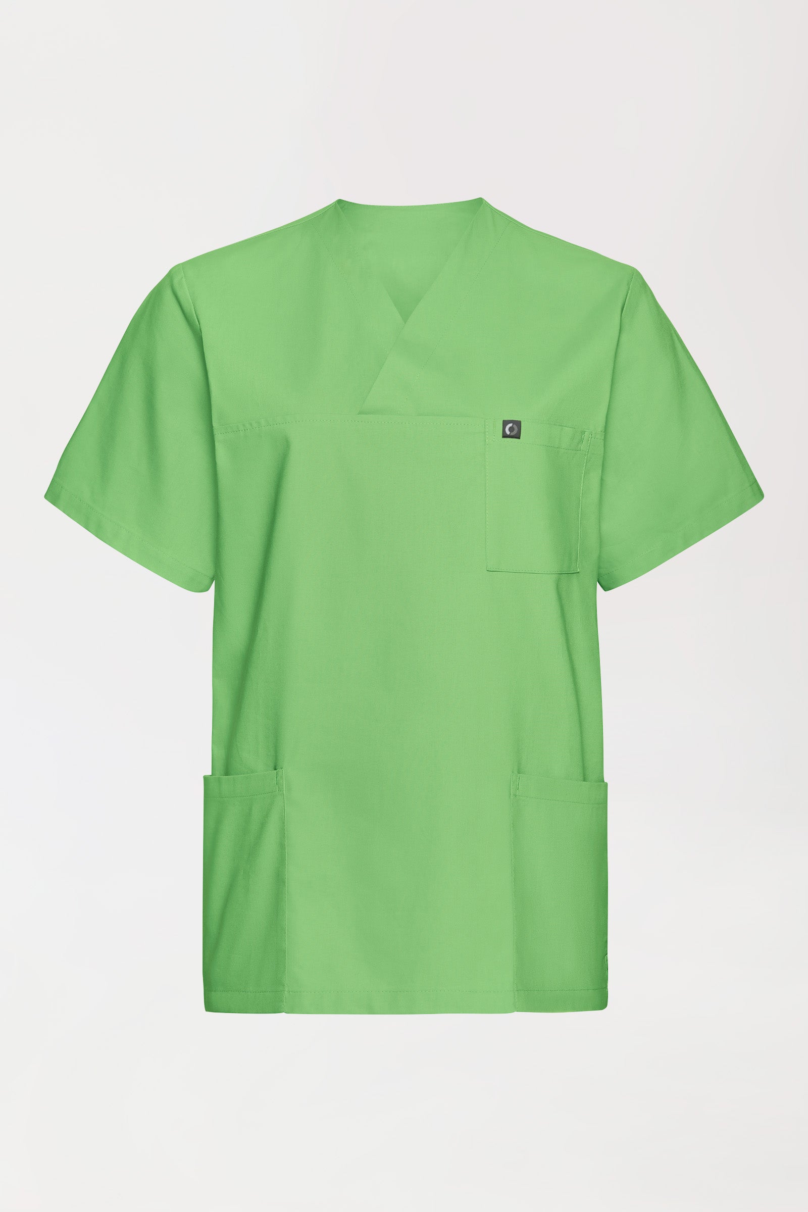 Katoenen oversteektuniek unisex - 2-pack appelgroen, Voorzijde view 