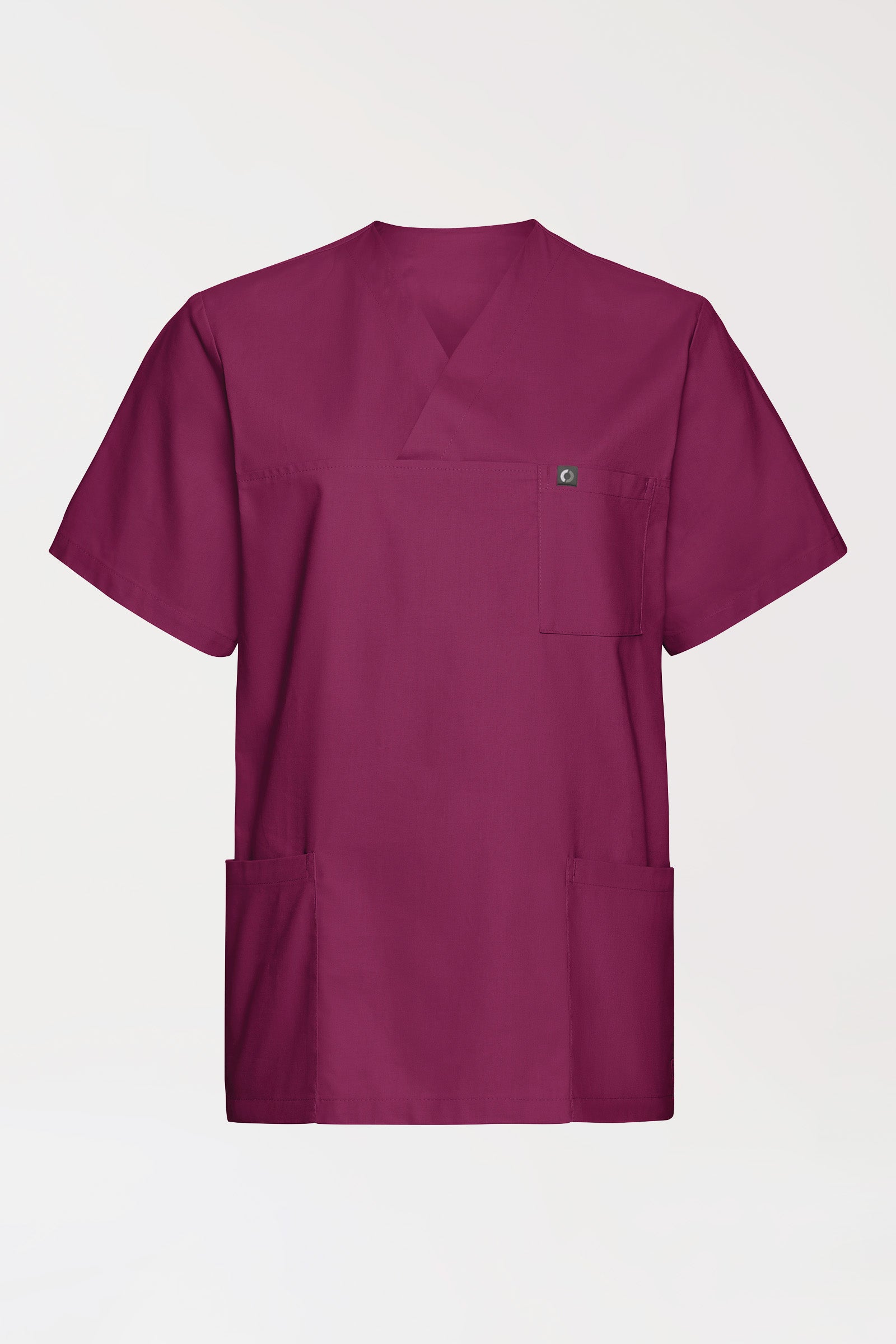 Katoenen oversteektuniek unisex - 2-pack berry, Voorzijde view 