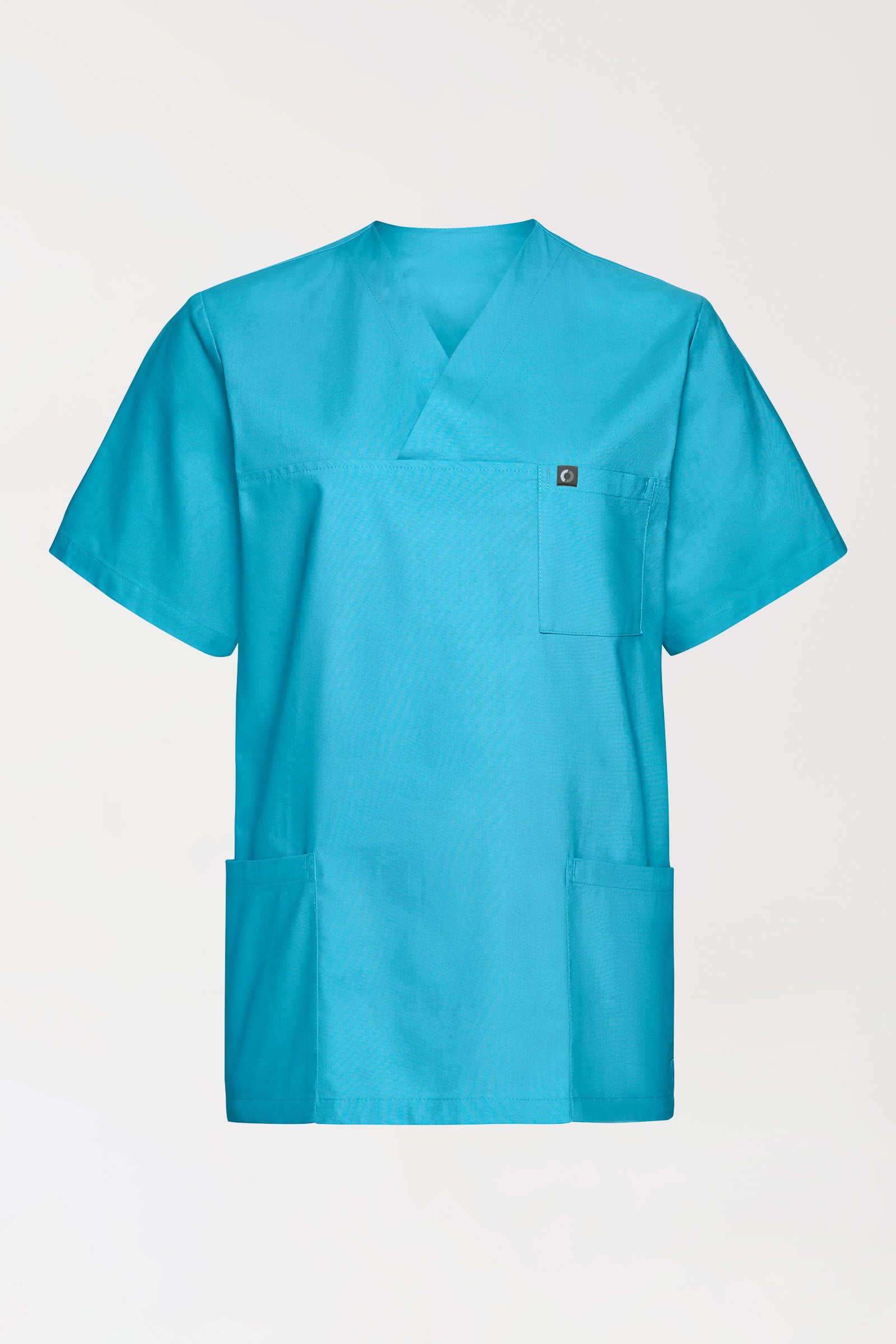 Katoenen oversteektuniek unisex - 2-pack turquoise, Voorzijde view 