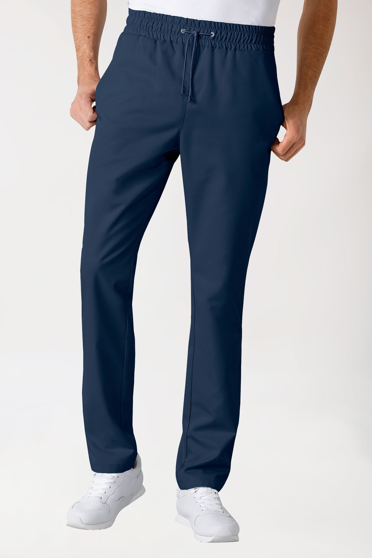 GREEN broek uniseks - elastische boord navy, Voorzijde view 