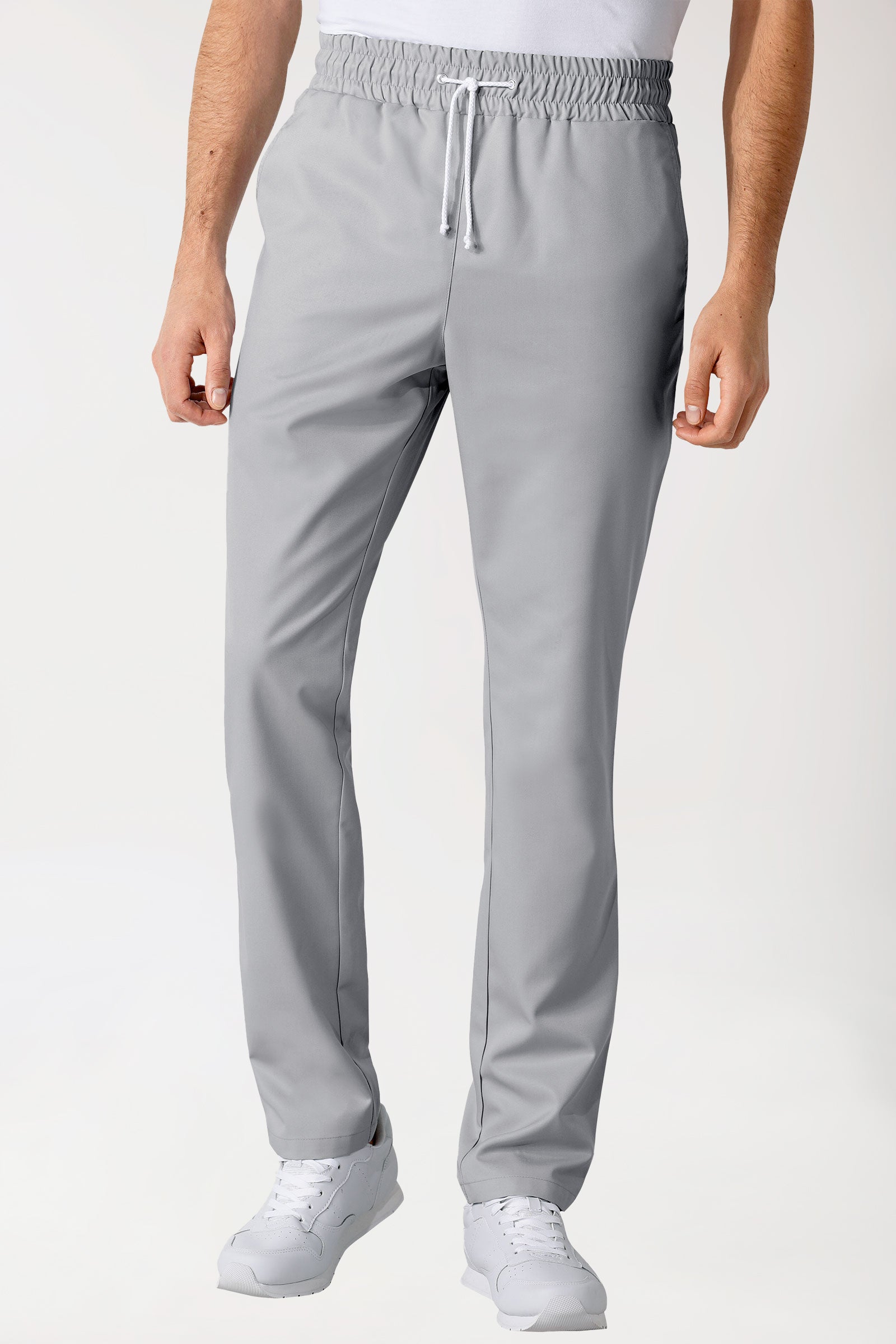 GREEN broek uniseks - elastische boord parelgrijs